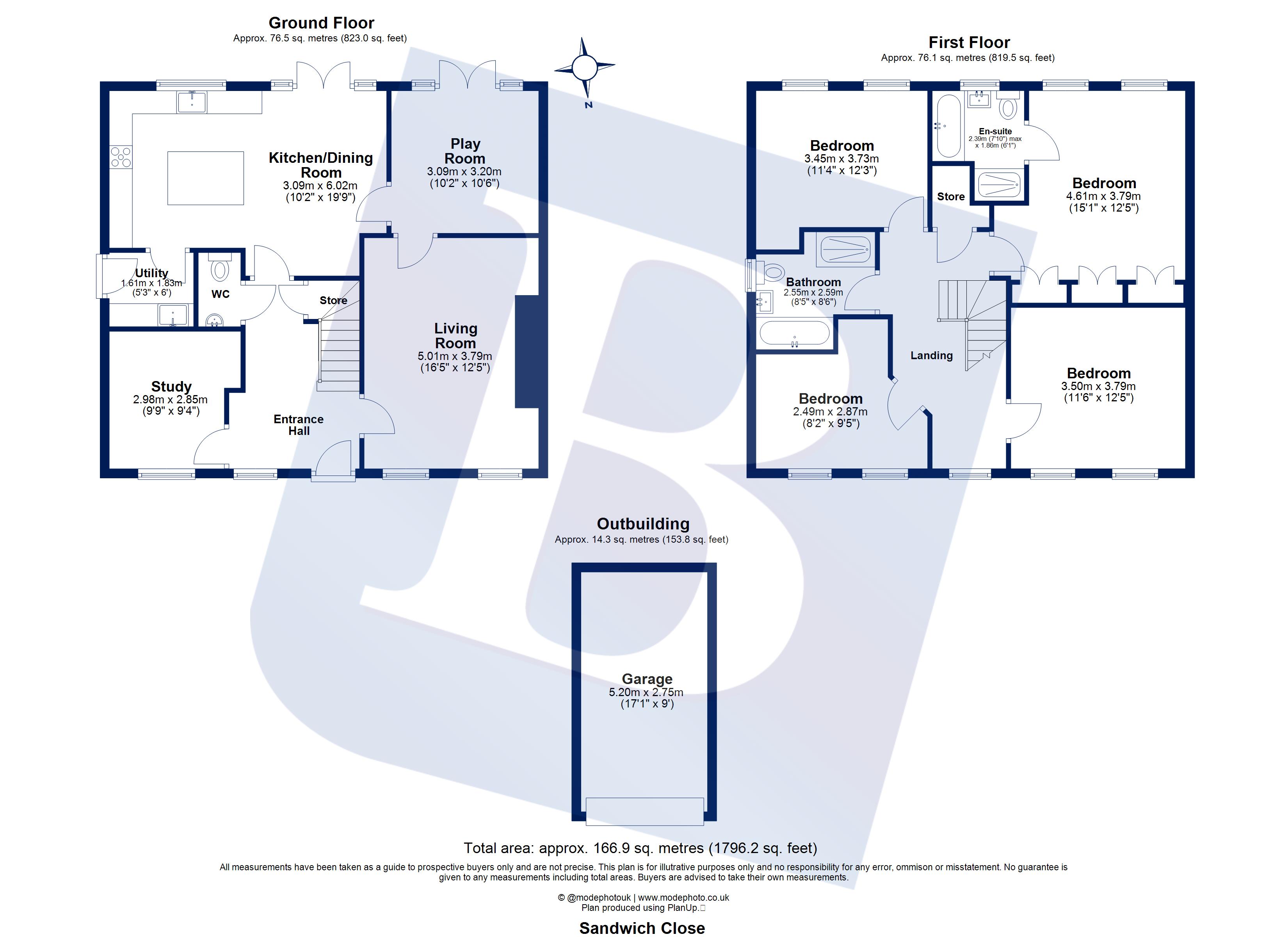 4, Sandwich Close, Chelmsford floorplan