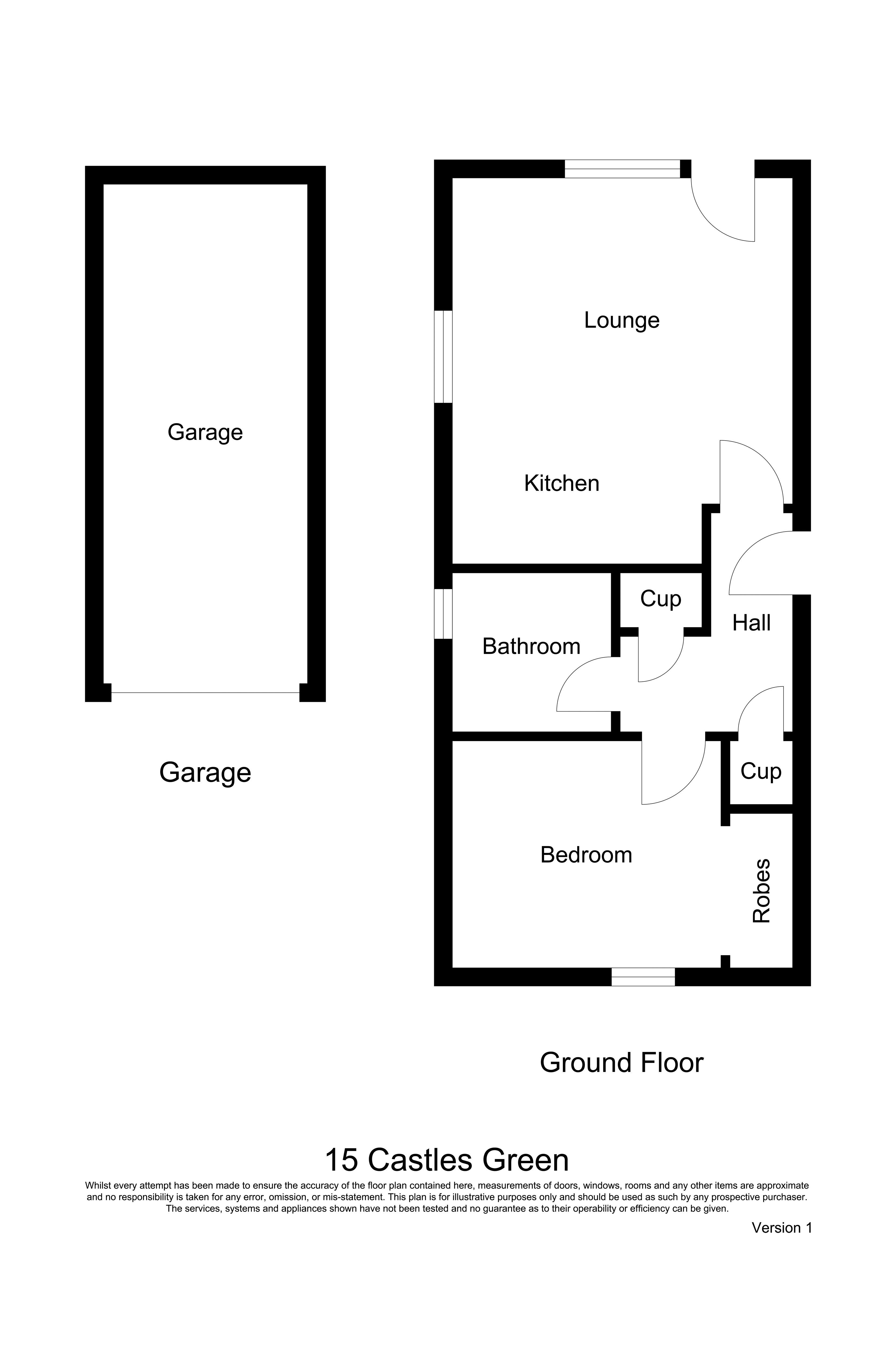Castles Green, Killingworth, Newcastle Upon Tyne NE12, 1 bedroom flat