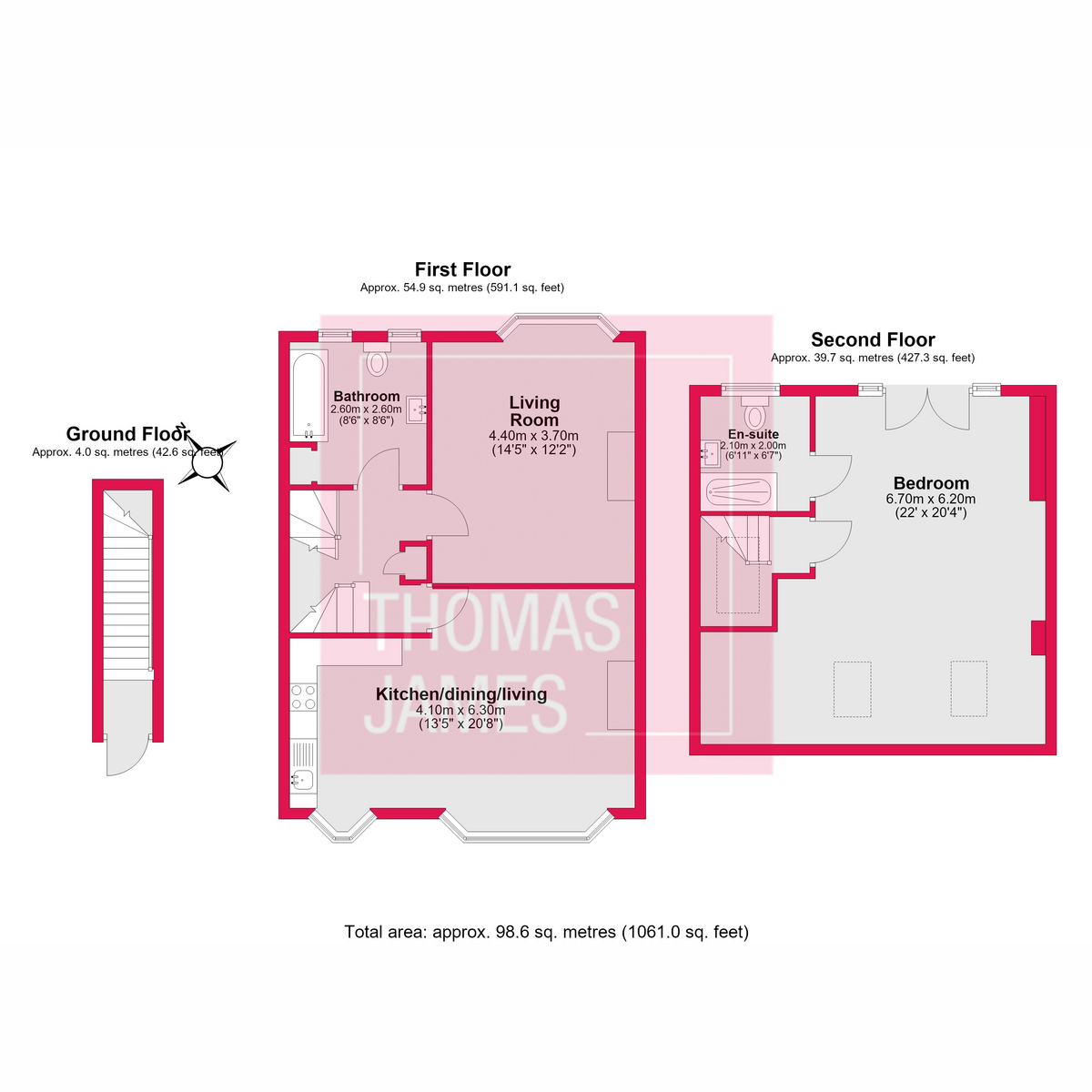 68a, Woodberry Avenue, London floorplan