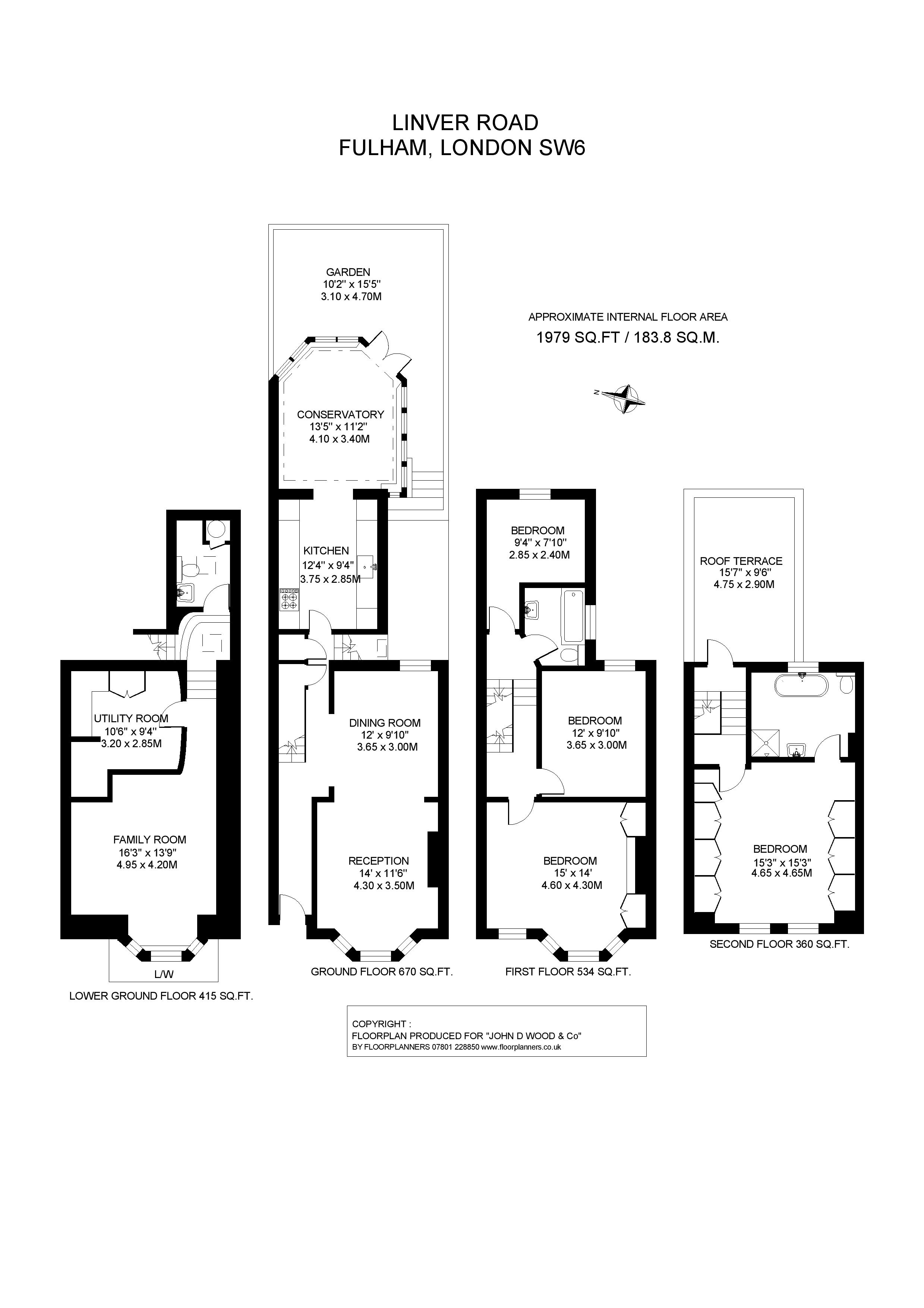 4 Bedrooms  to rent in Linver Road, Parsons Green, Fulham SW6