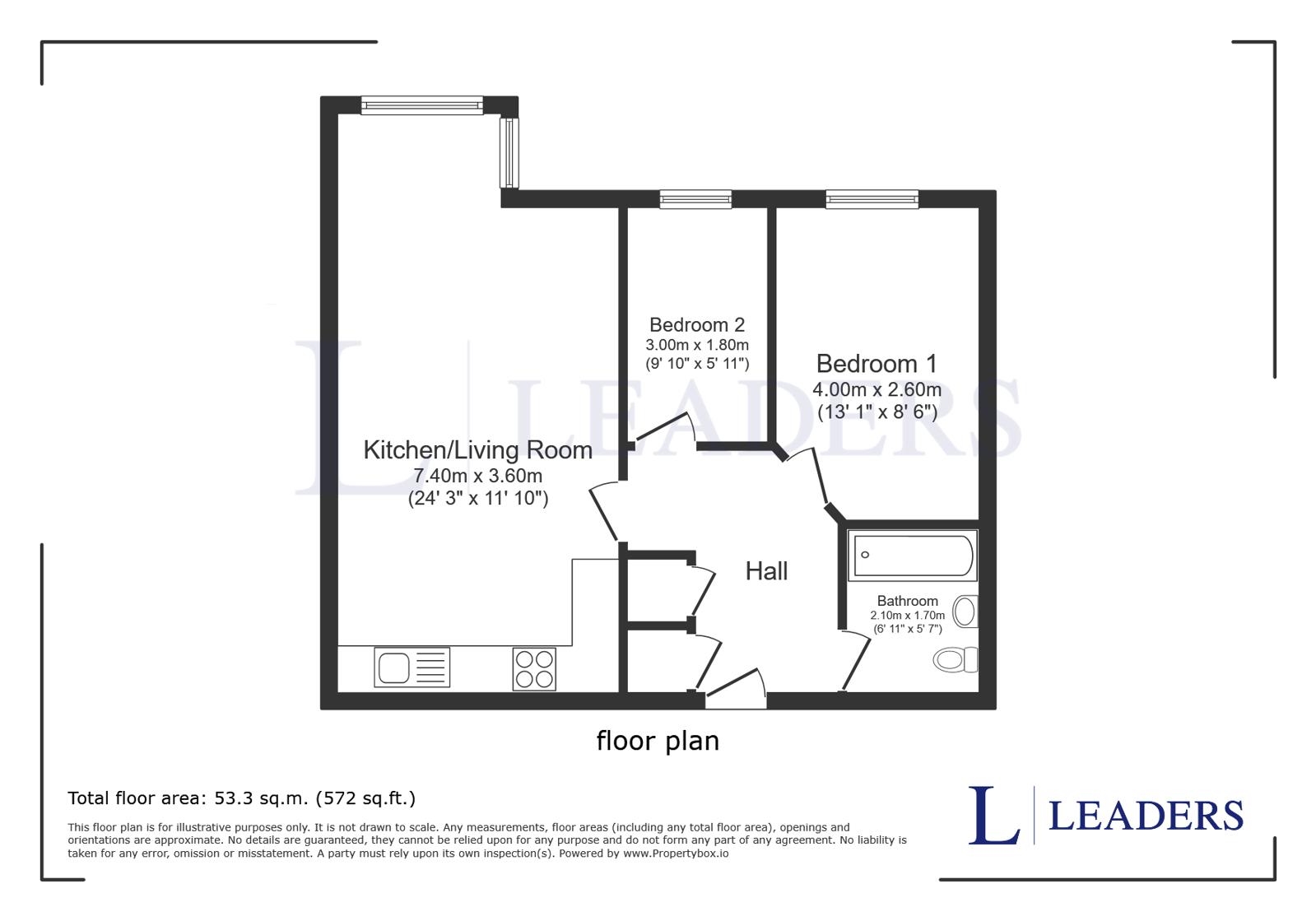 Flat 146, The Round House,, Gunwharf Quays, Hampshire floorplan