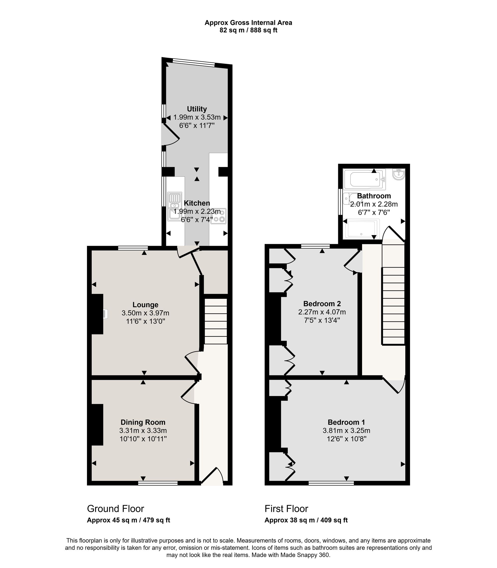 27 Hayes Road, Manchester floorplan