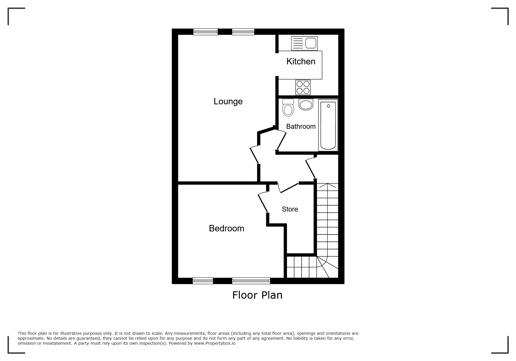 28a, Gabriels Court, Exeter floorplan