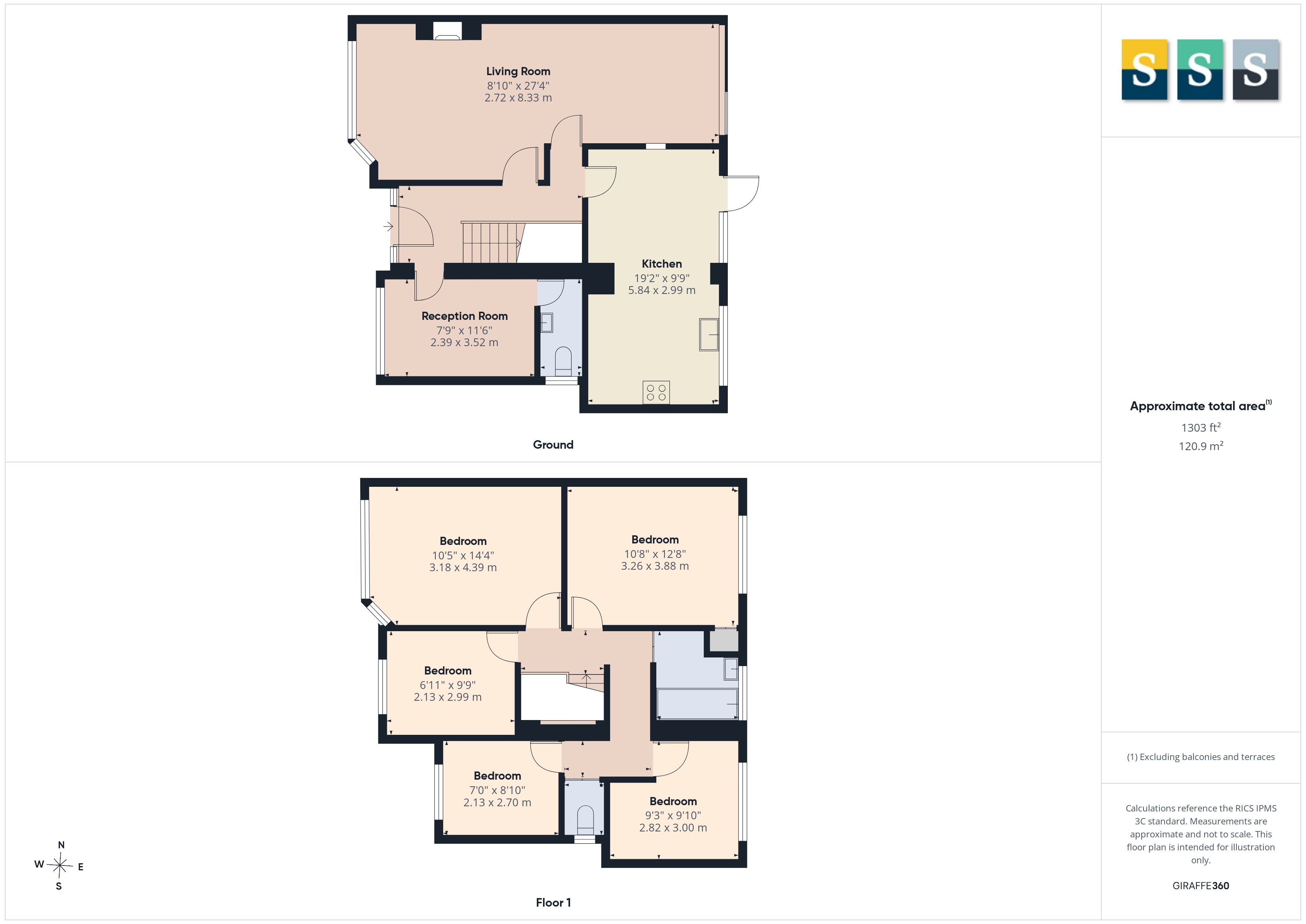 1, Fowlers Mead, Woking floorplan