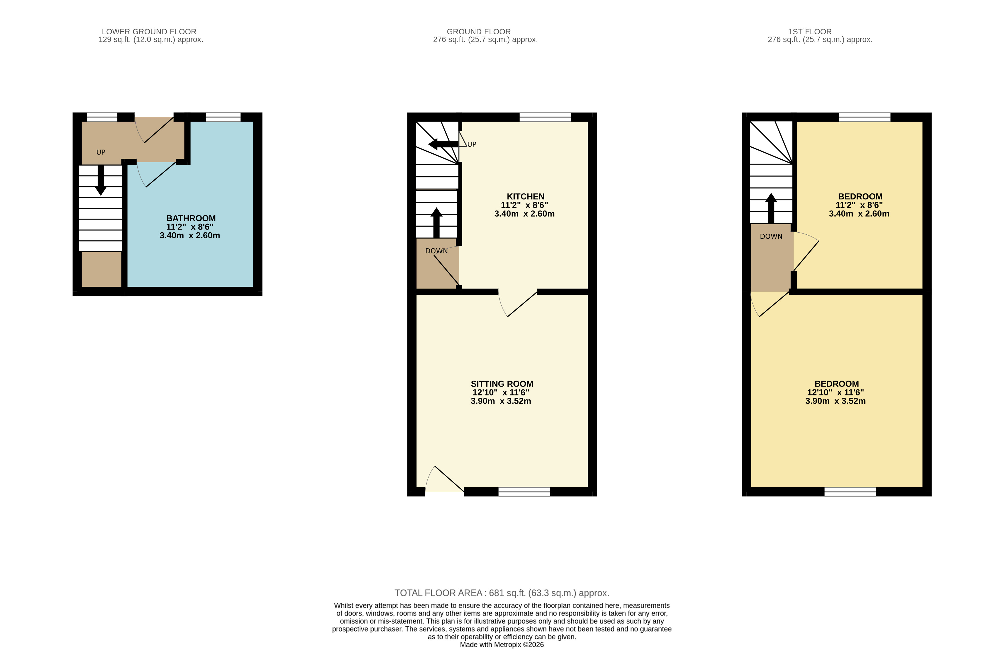 130, Cavendish Road, Matlock floorplan