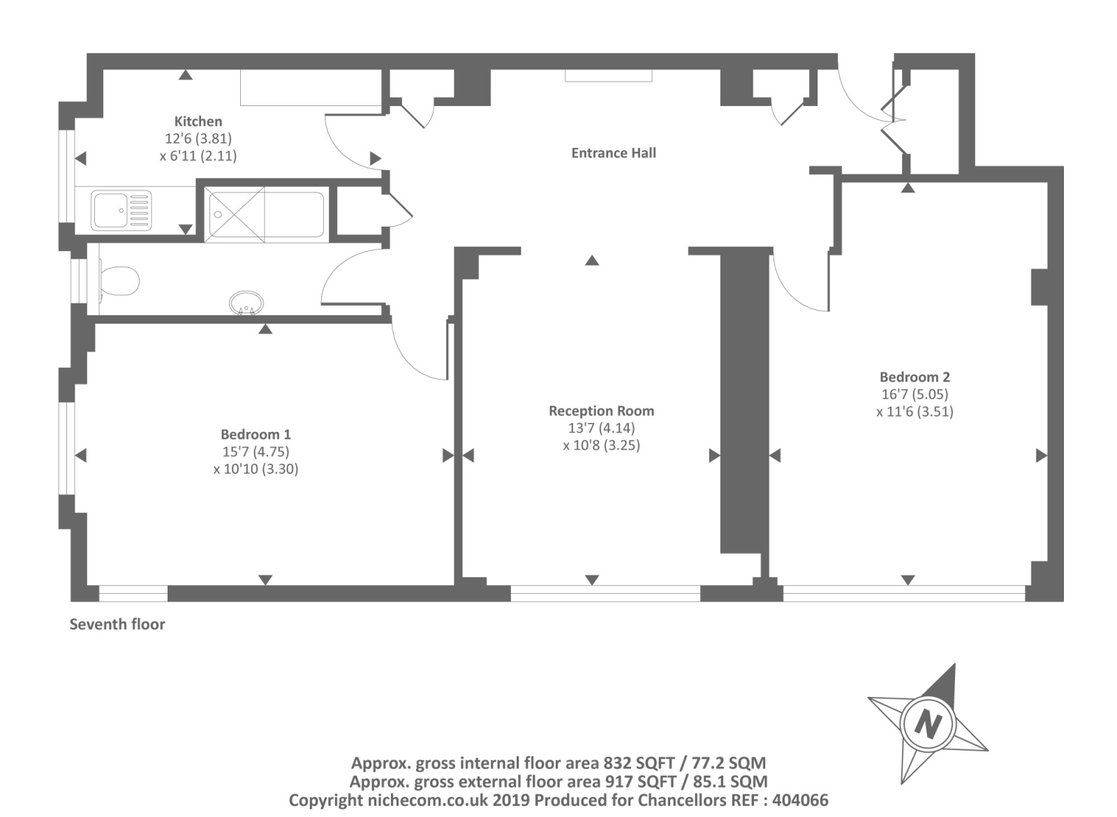 2 Bedrooms Flat to rent in Grove Hall Court, London NW8,