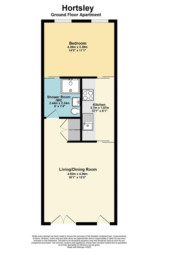 Hortsley, Flat 5, Sutton Park Road, Seaford floorplan