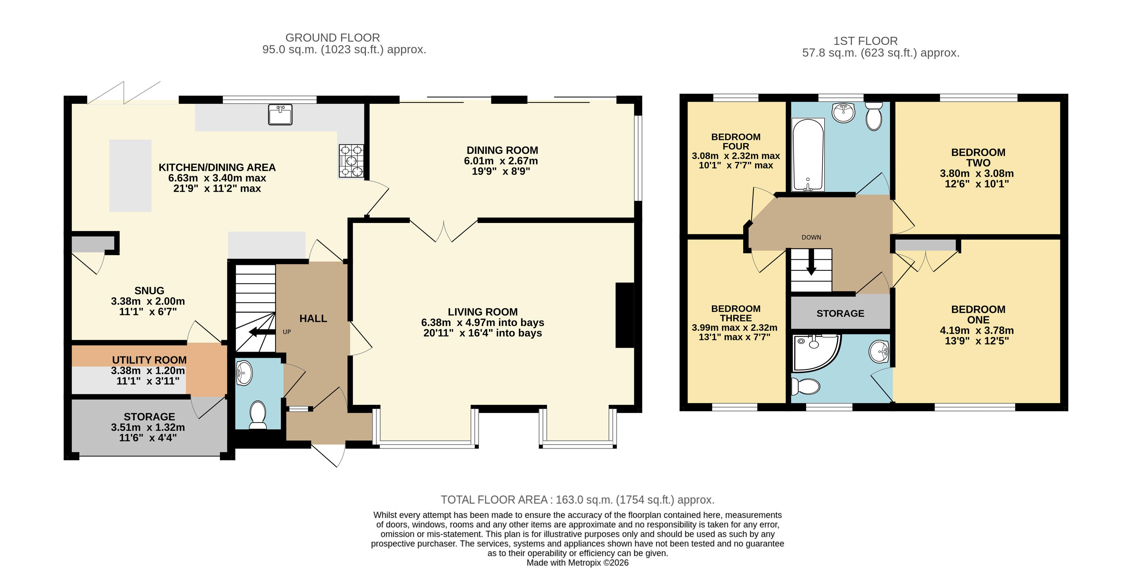 8, Morland Close, Bedfordshire floorplan