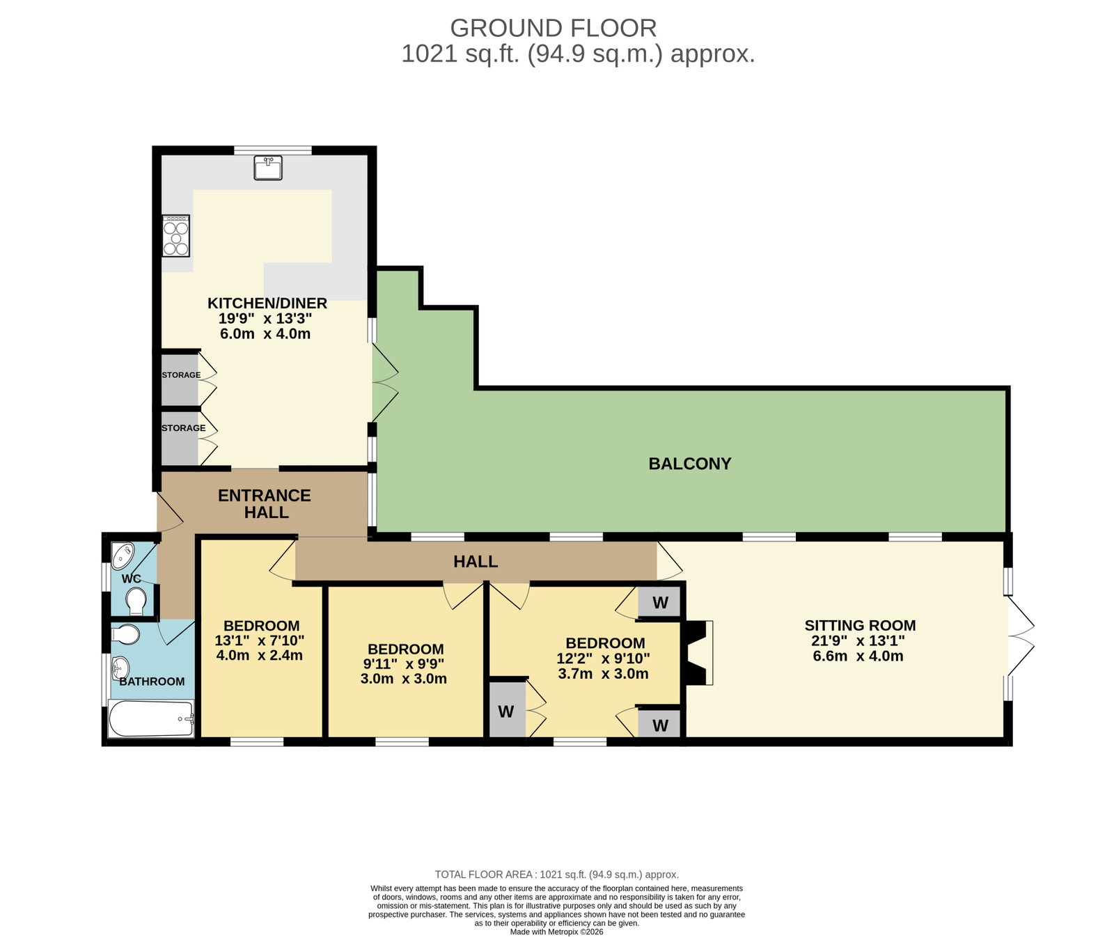 Lincoln, Horse Road, Ledbury floorplan
