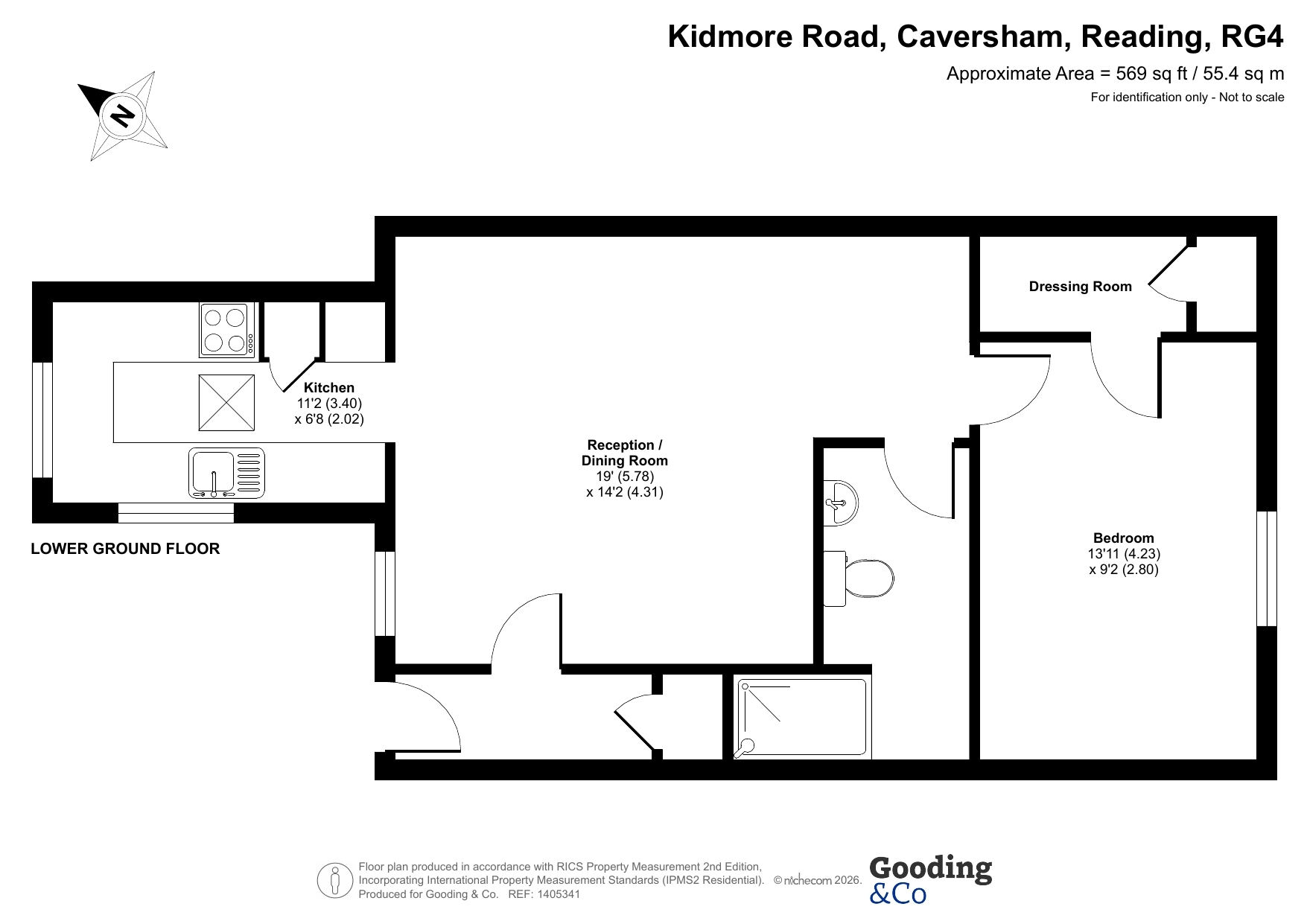 Flat 1, 72, Kidmore Road, Caversham floorplan