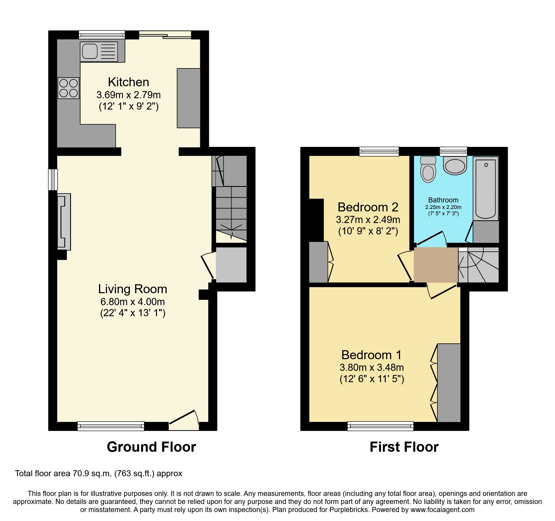 Englands Lane, Loughton IG10, 2 bedroom semidetached house for sale