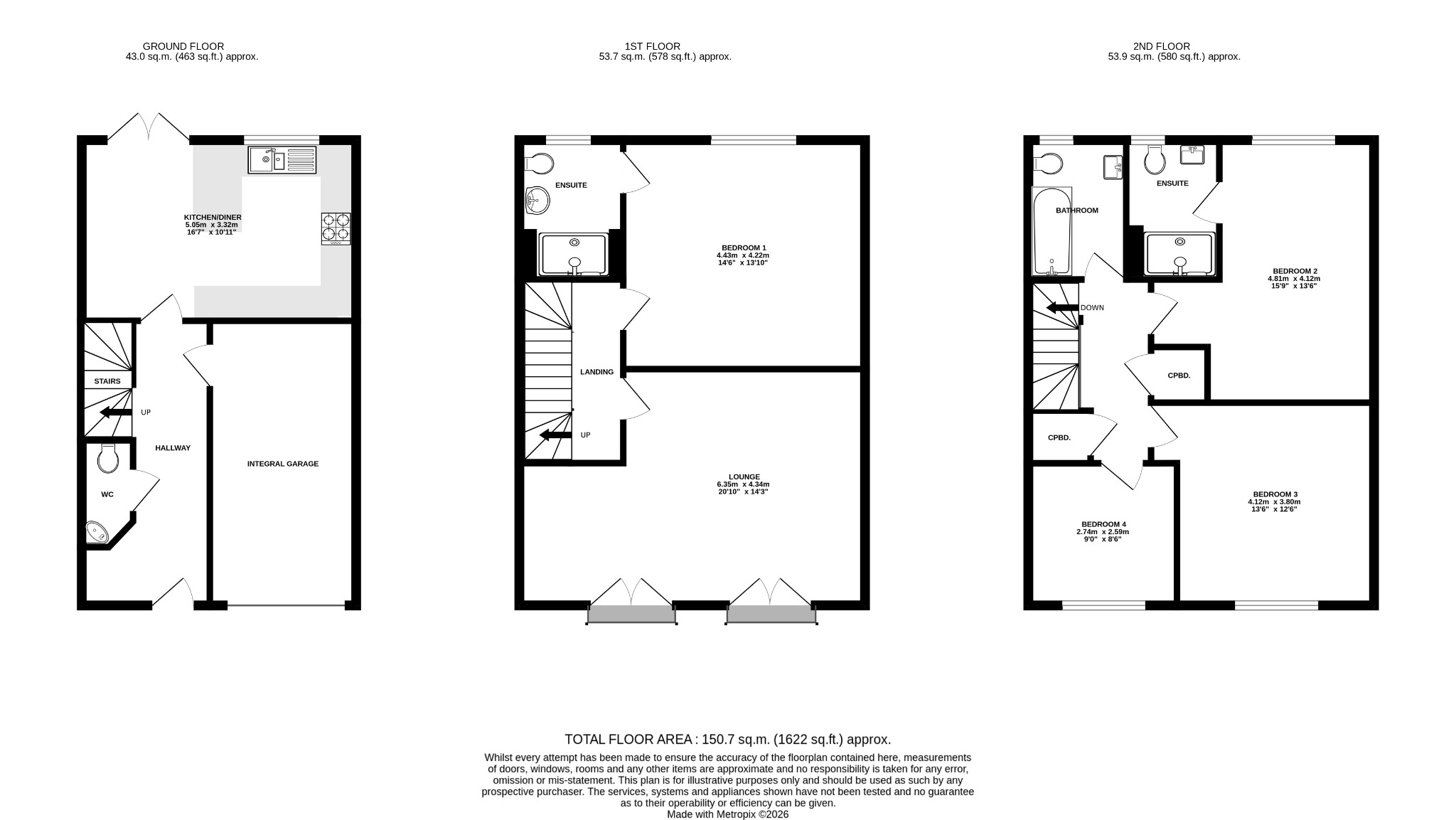 11, Regents Place, Bolton floorplan
