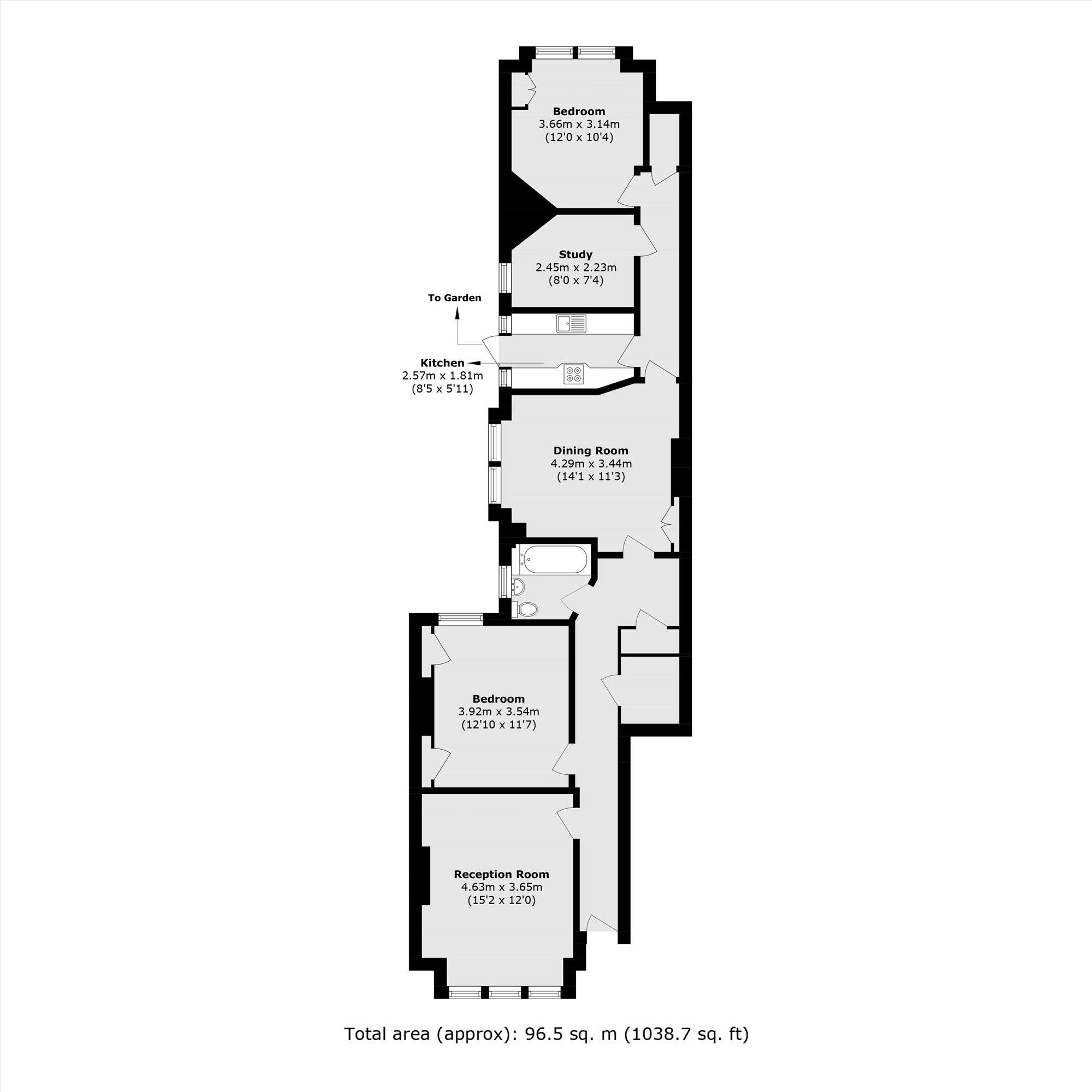 56, Weir Road, London floorplan