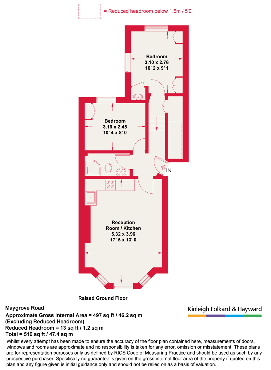 16B, Maygrove Road, London floorplan