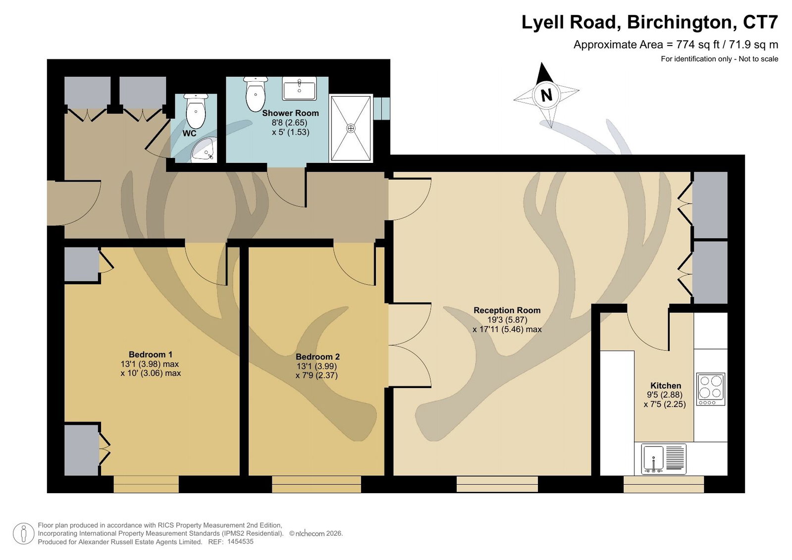 Bierce Court, 1,Flat 3, Lyell Road, Birchington floorplan
