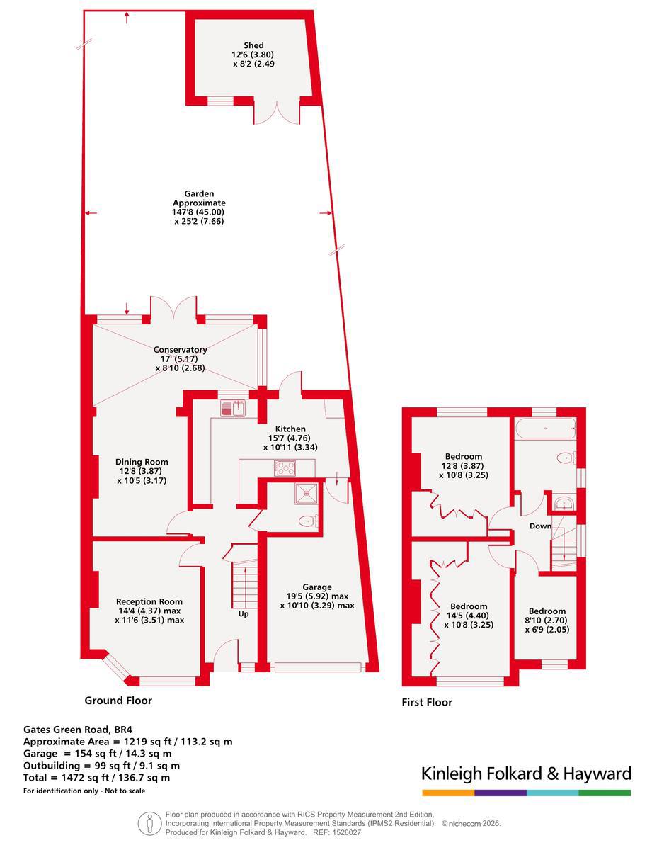 56, Gates Green Road, West Wickham floorplan