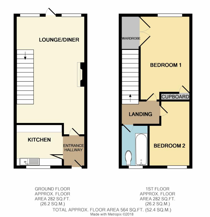 2 Bedrooms Terraced house to rent in Peart Drive, Dundry, Bristol BS13