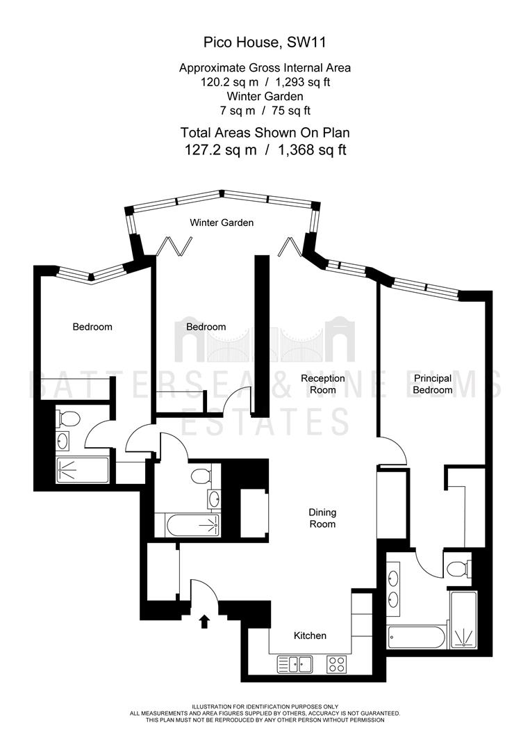 805 Pico House, 2 Prospect Way, London floorplan