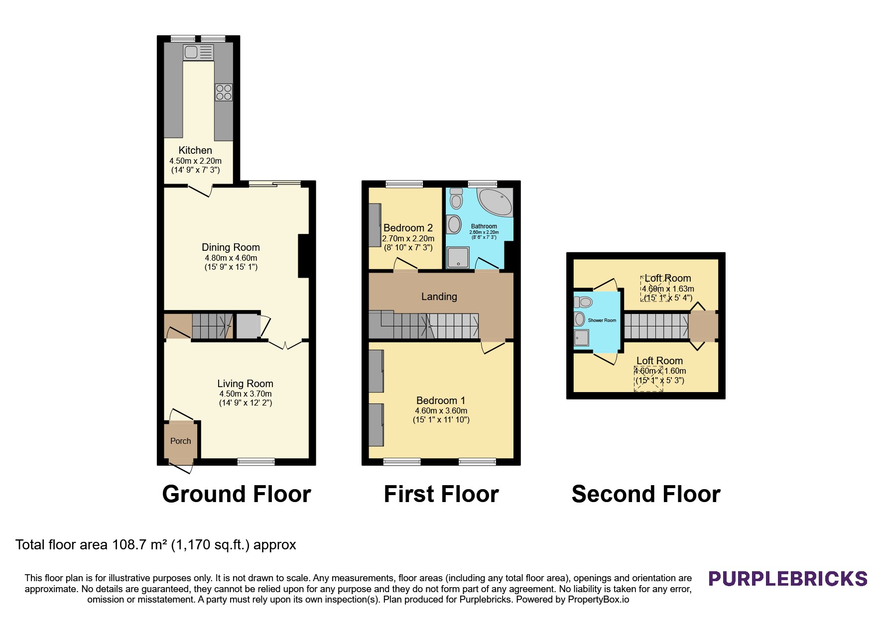 2, Gladstone Terrace, Durham floorplan