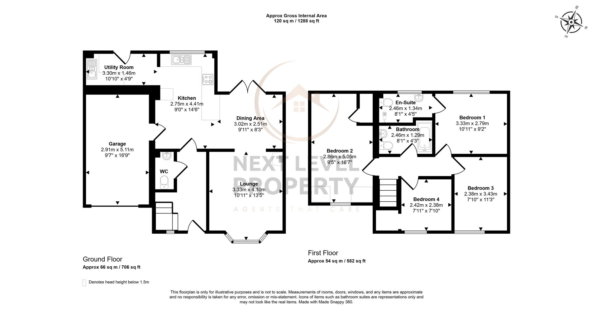 16b John Bends Way, Wisbech floorplan