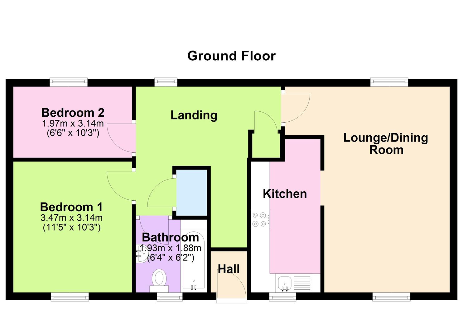 18, Farriers Court, Peterborough floorplan