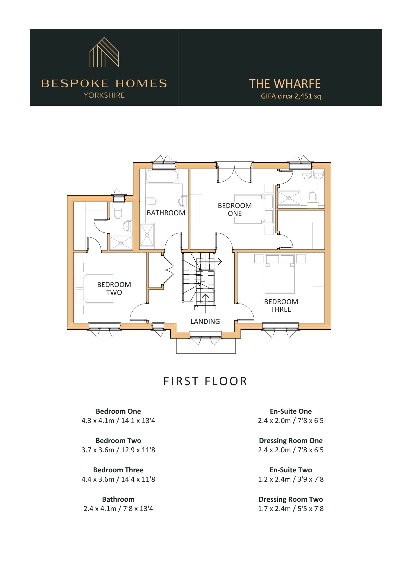 Plot 8 The Wharfe, Derwent Grange, Bubwith floorplan