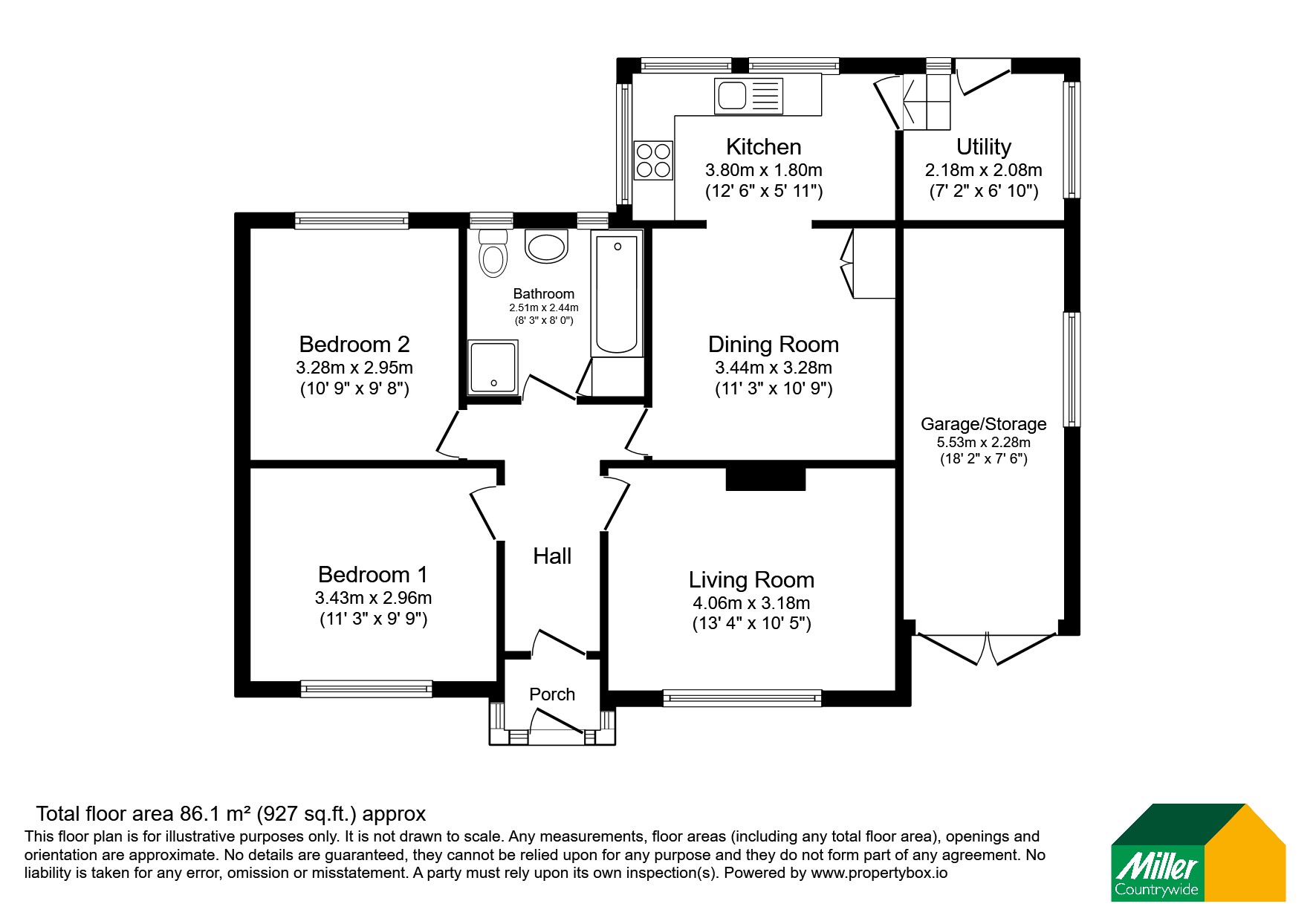 Chiquita, 35, Clease Road, Cornwall floorplan
