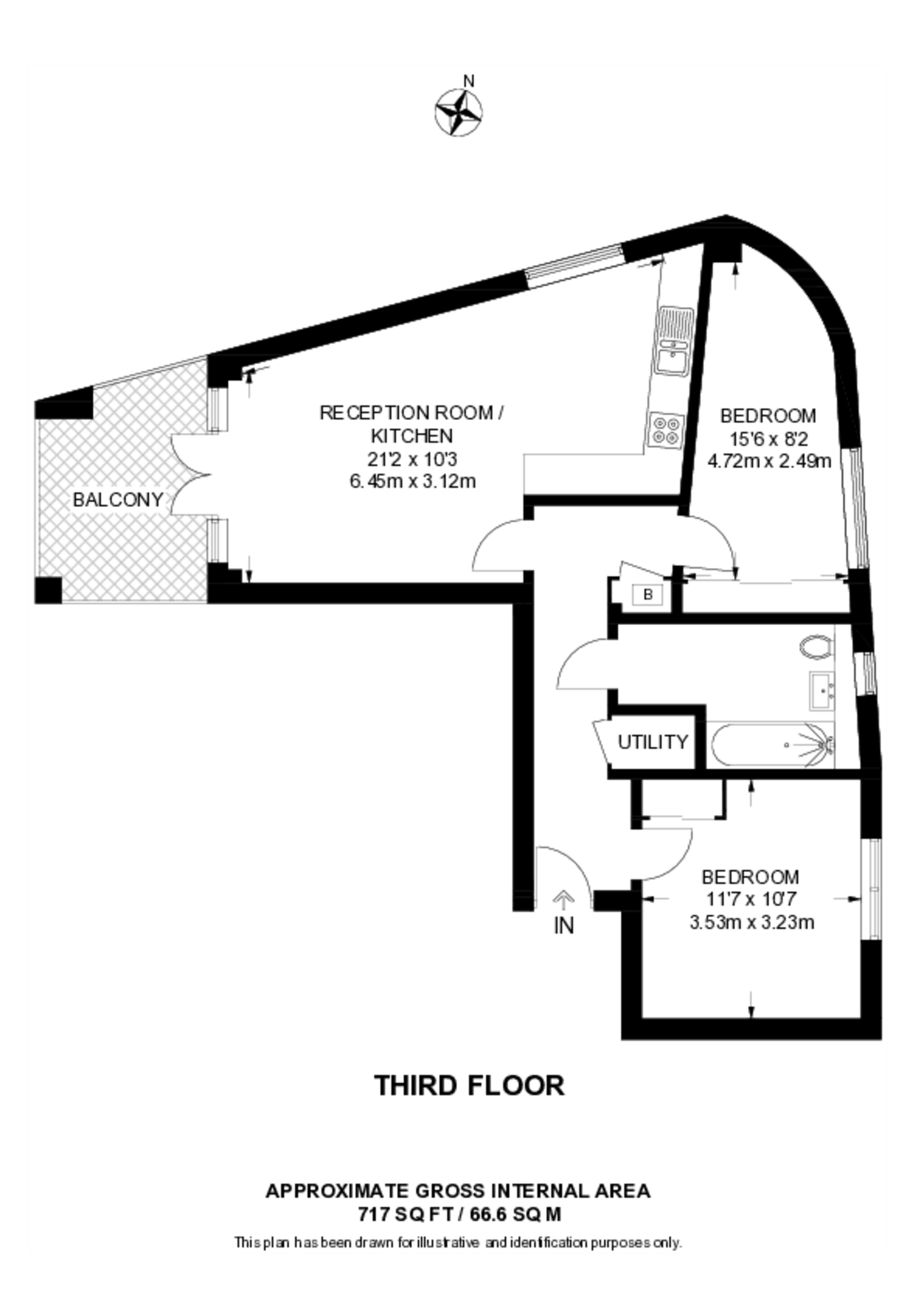 Kenneth Way, W5, Ealing Broadway floorplan