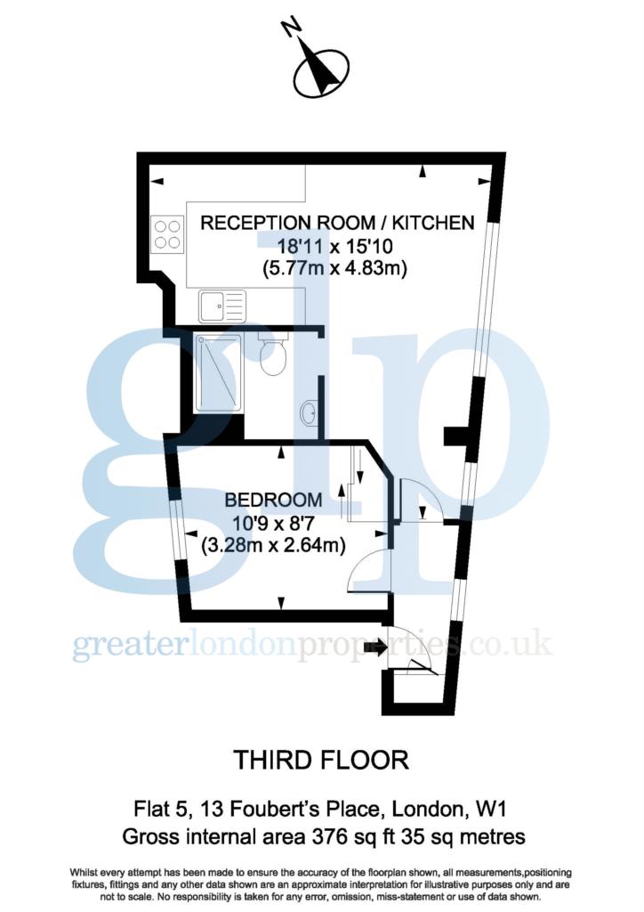 1 Bedrooms Flat to rent in Fouberts Place, Soho W1F