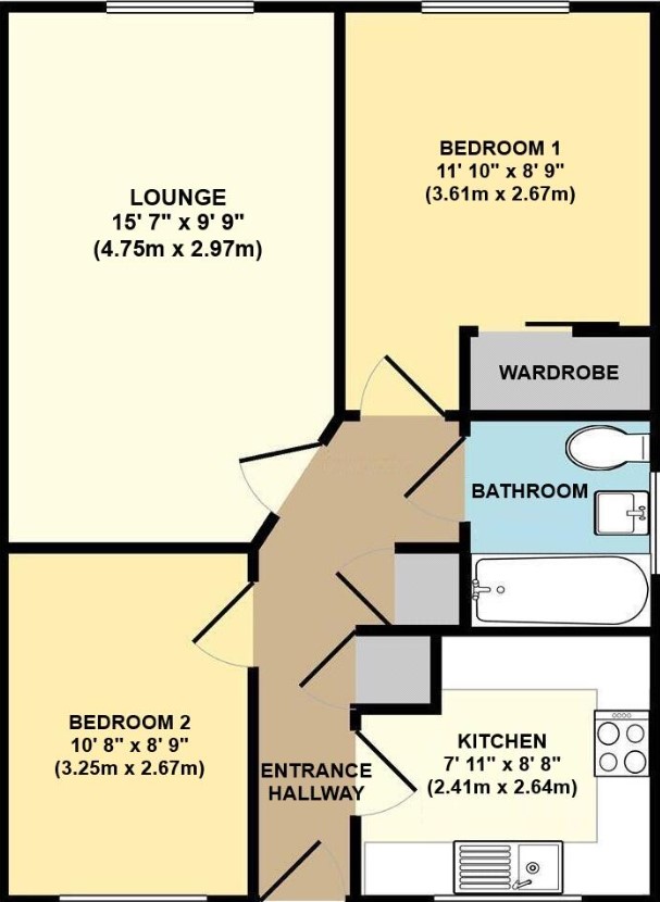 Flat 6, Hillview Court,, Froud Way, Wimborne floorplan