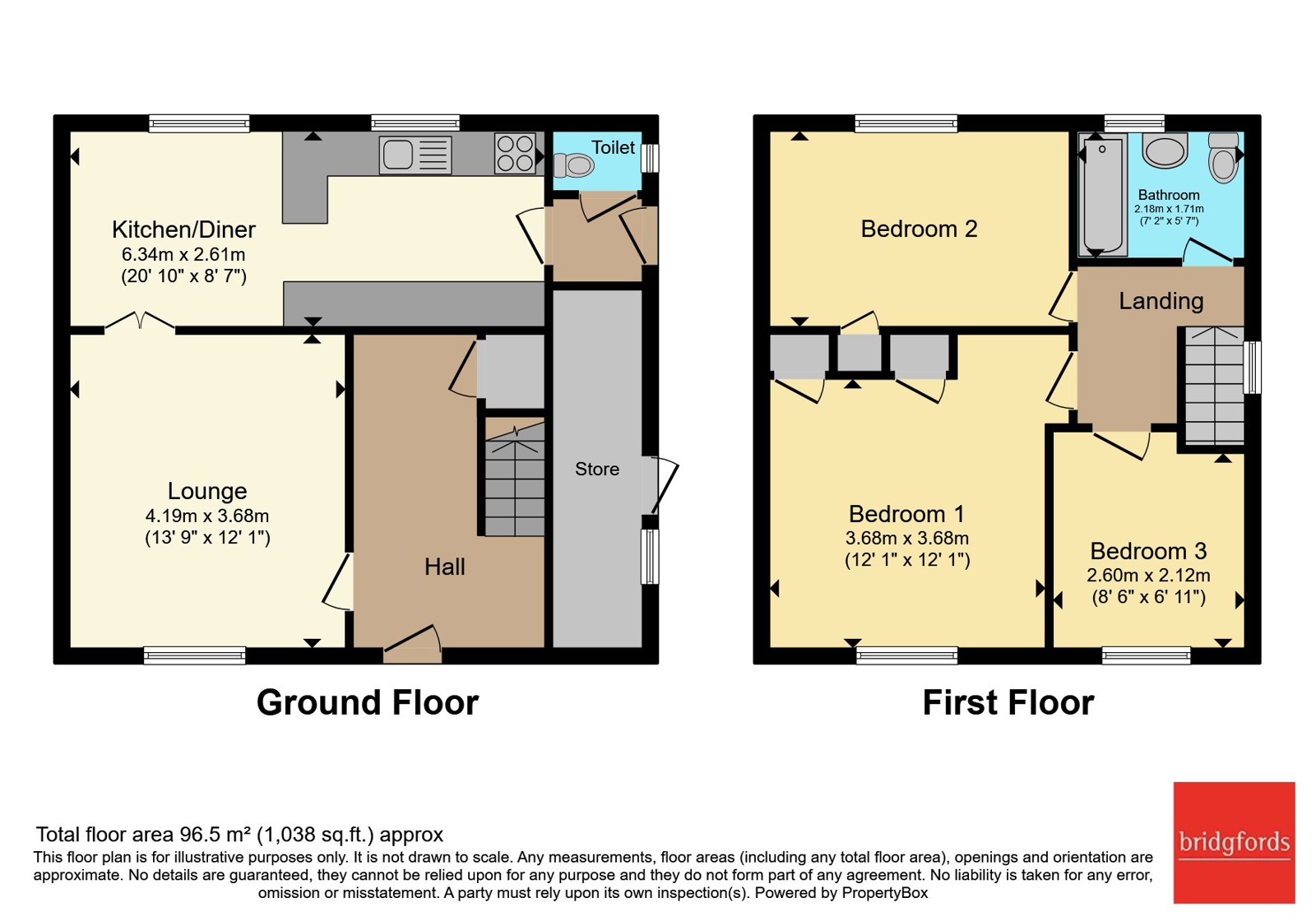 3, Windermere Road, West Yorkshire floorplan