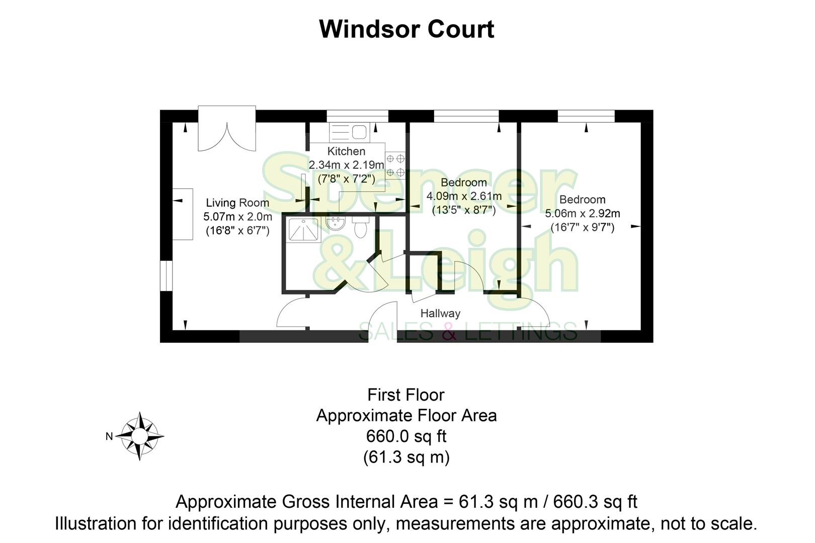 86 Windsor Court, Tongdean Lane, Brighton floorplan