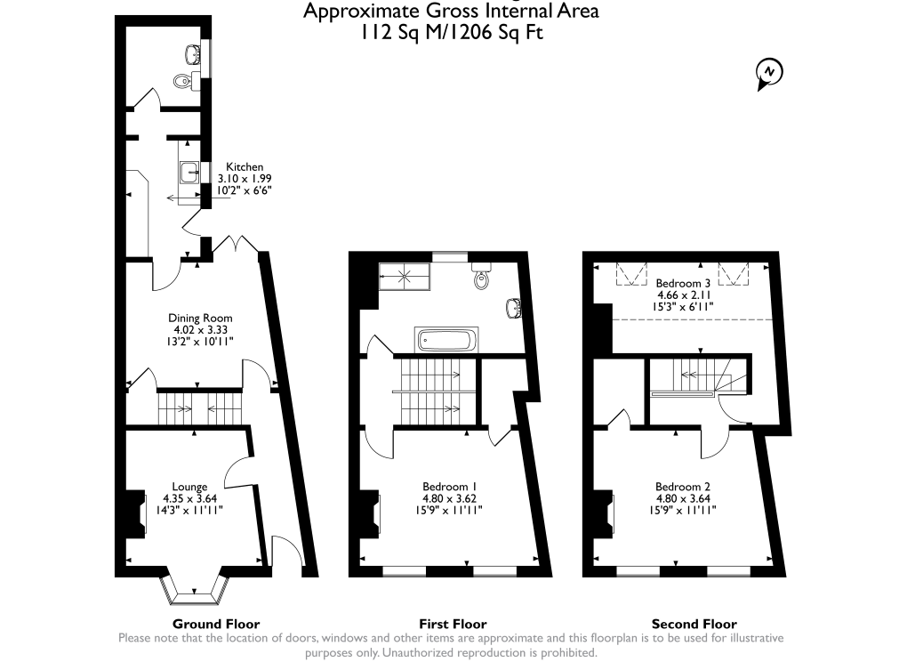 18, Gordon Road, Birmingham floorplan