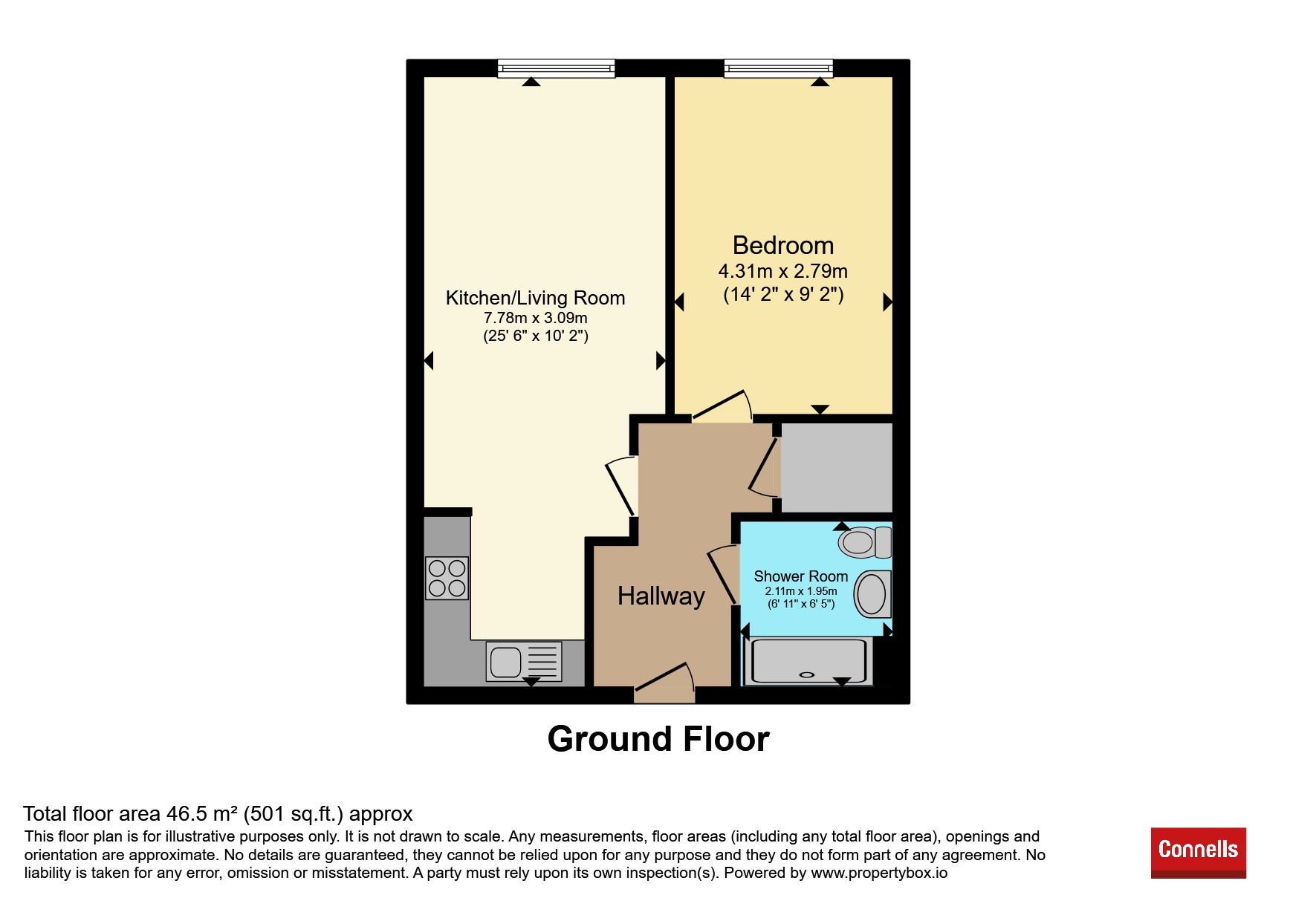 Apartment 2., Cedar House, The Avenue, TUNBRIDGE WELLS floorplan