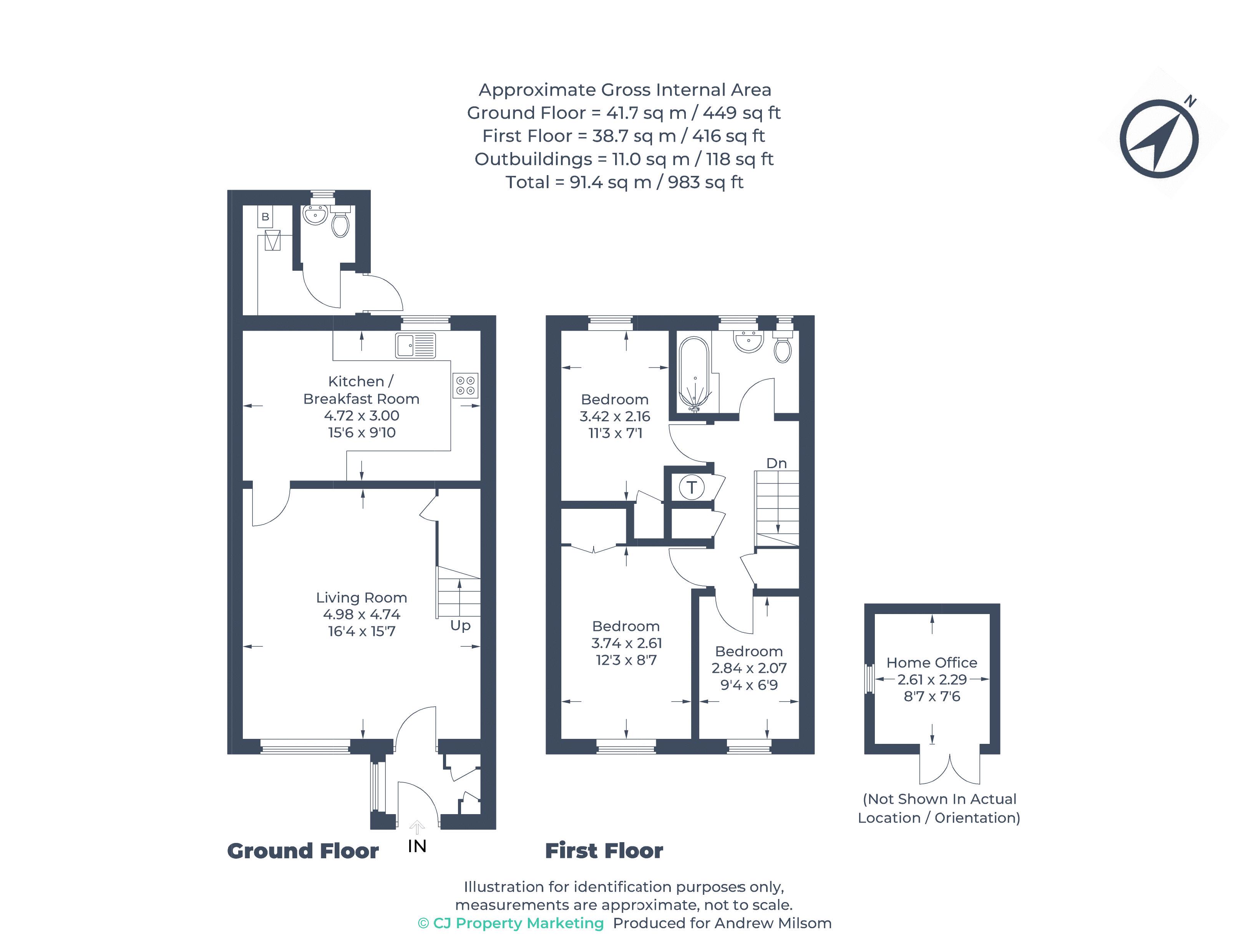 44, Churchill Drive, Marlow floorplan