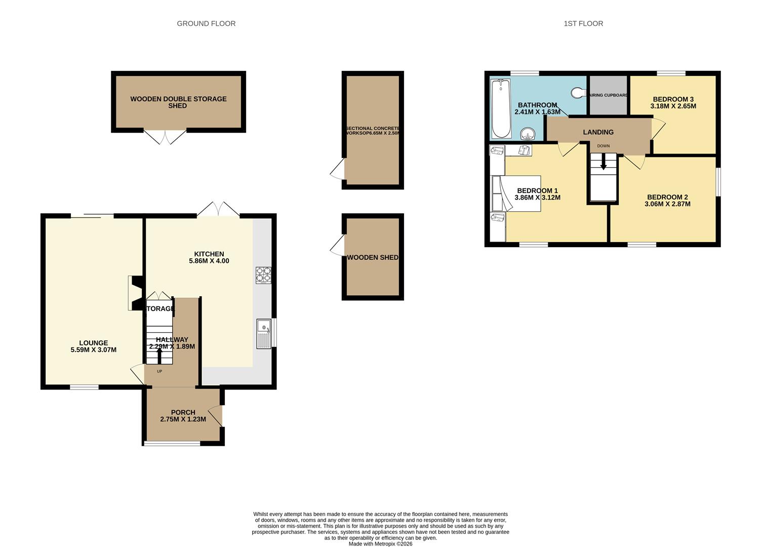 46, Lawnwood Avenue, Retford floorplan