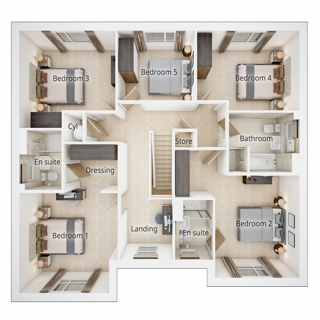 The Patterham - Plot 5, Fortibus Fields At Apsham Grange, Clyst Road, Topsham floorplan
