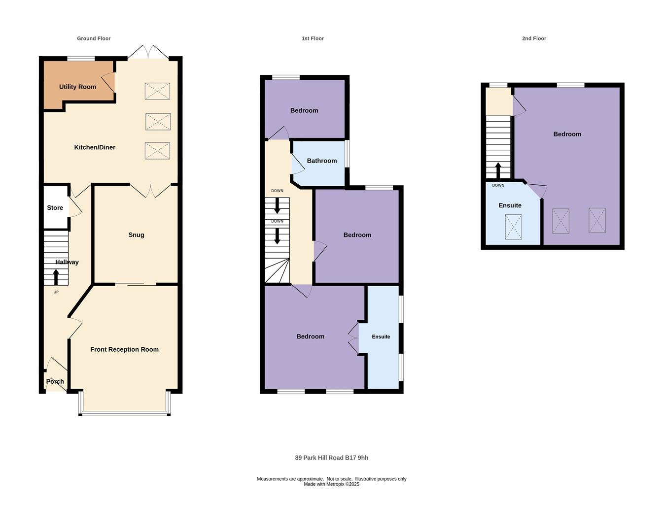 89, Park Hill Road, Birmingham floorplan