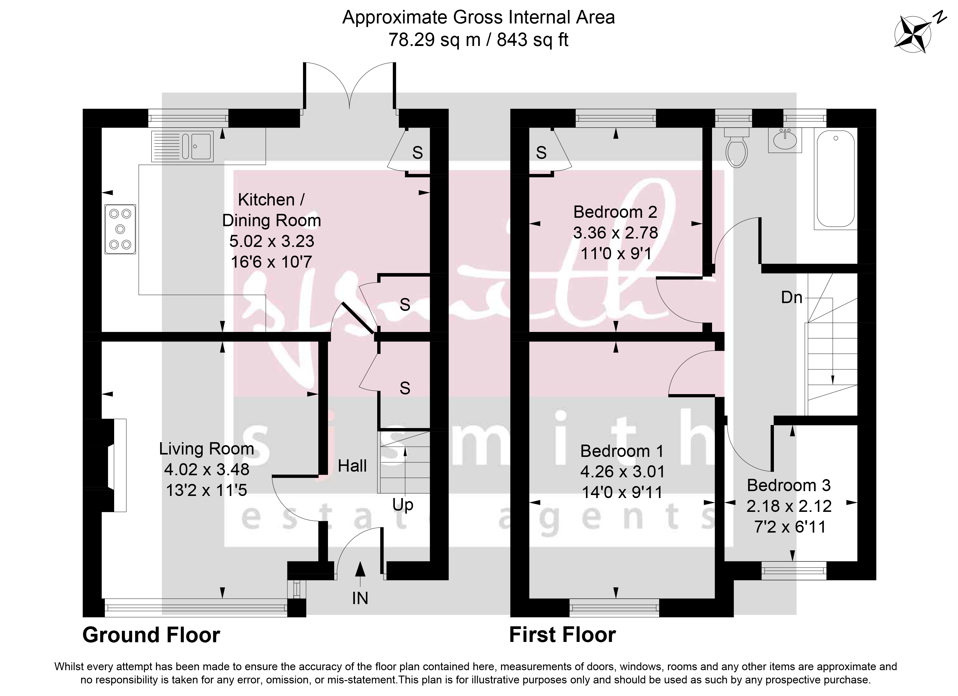 34, Saxon Road, Ashford floorplan