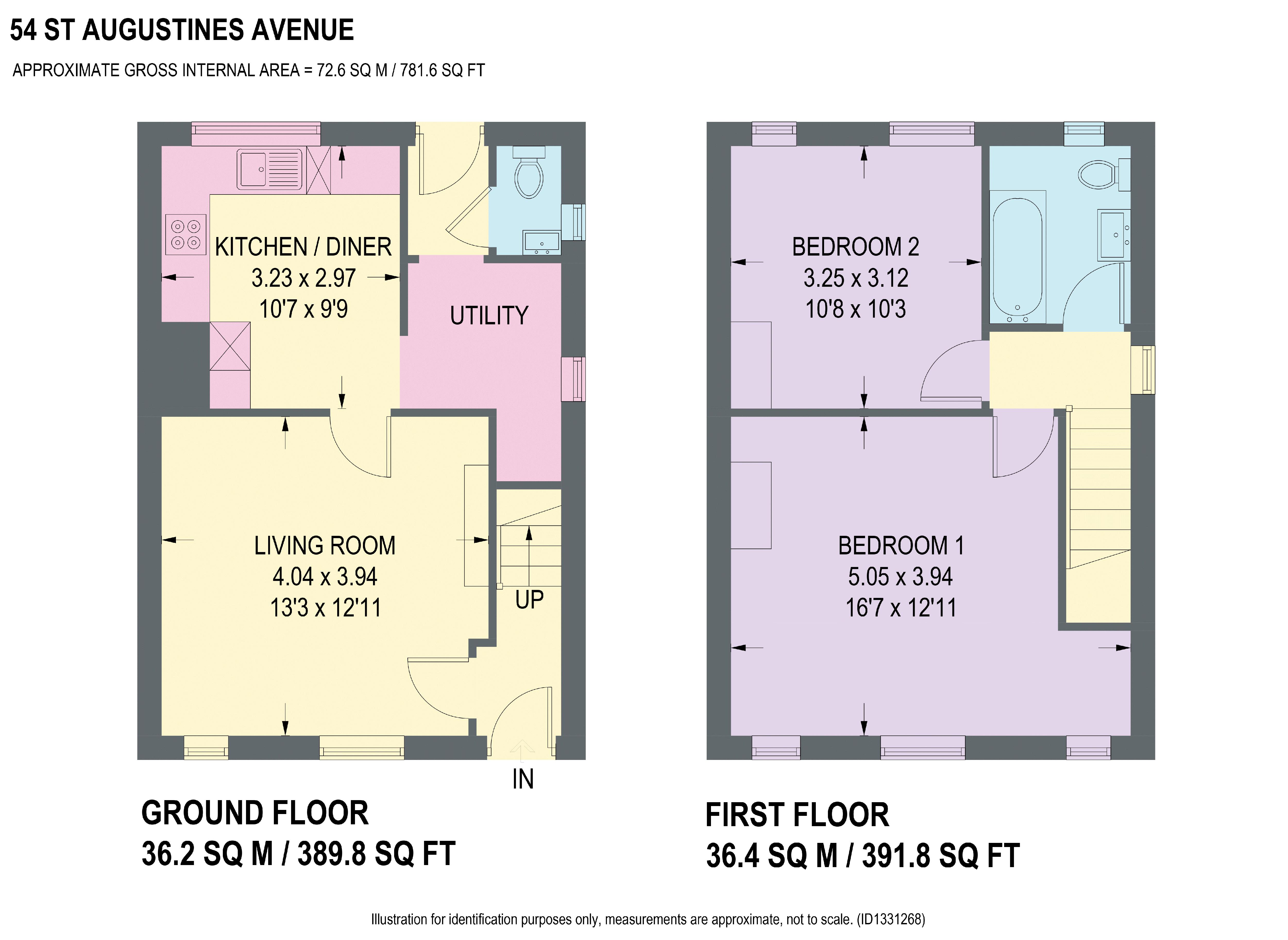 54, St. Augustines Avenue, Chesterfield floorplan