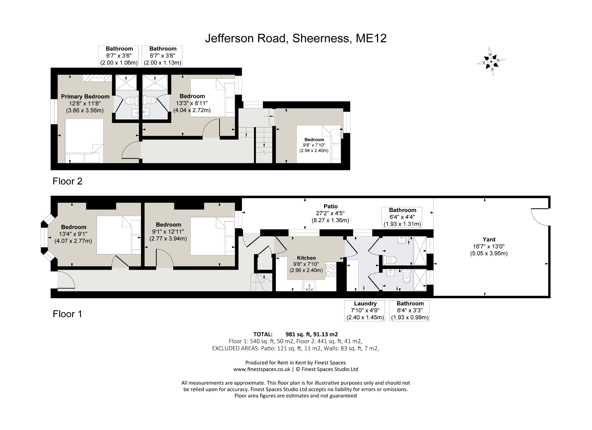 13, Jefferson Road, Sheerness floorplan