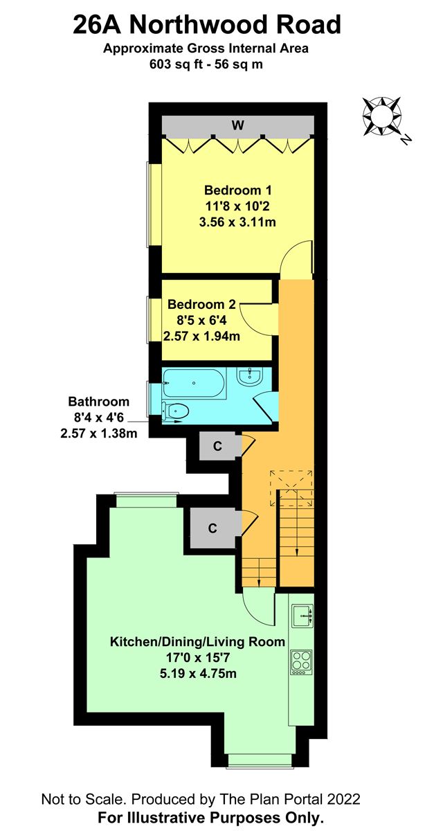 Northwood Road, Tankerton, Whitstable CT5, 2 bedroom flat for sale