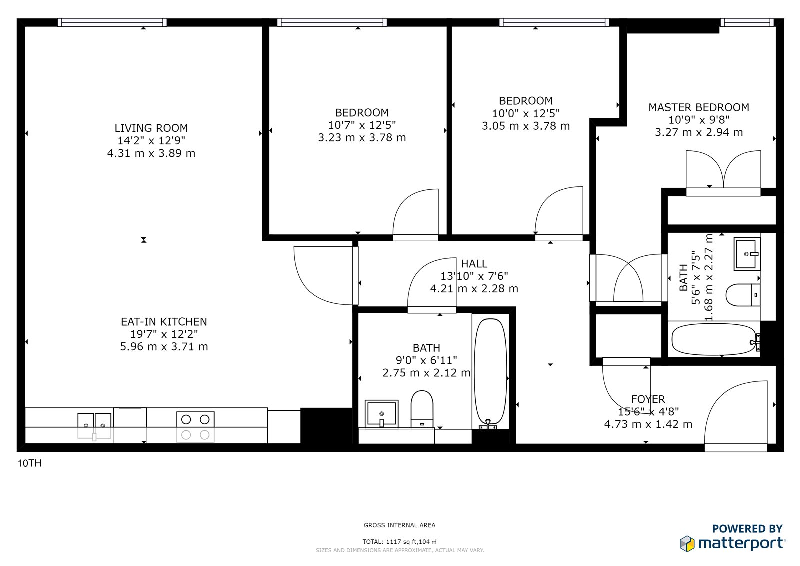 3 Bedrooms Flat to rent in 4 Merchant Square, London W2