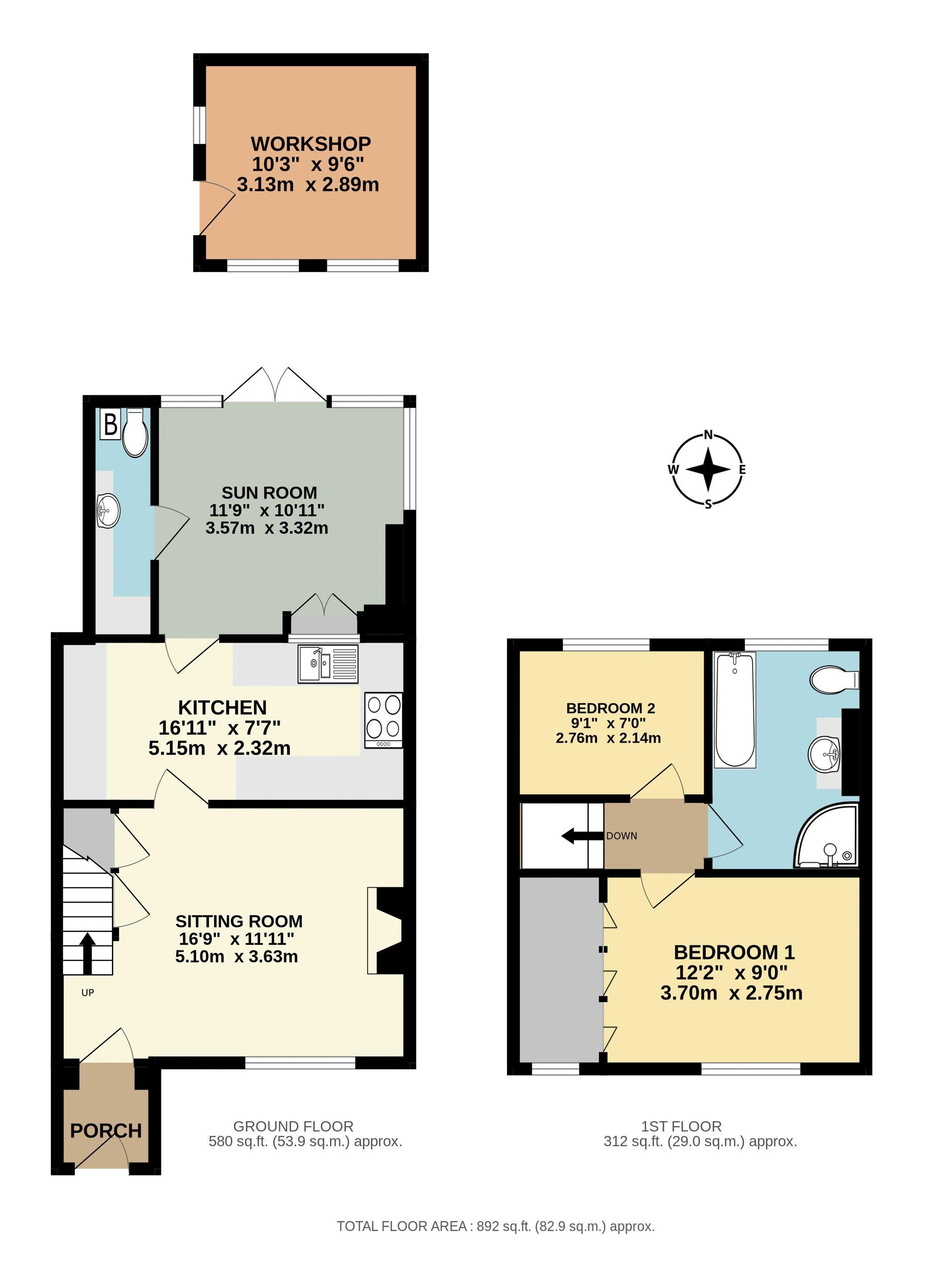 Cobweb Cottages, 7, New Buildings, Ilminster floorplan