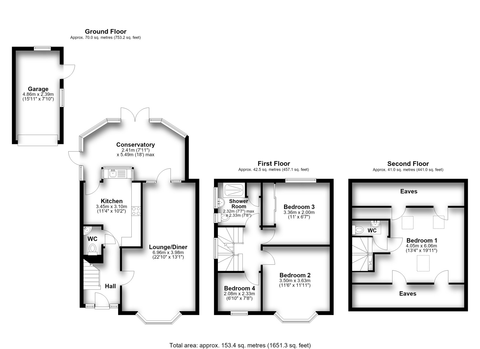 68, Highfields Close, Ashby-de-la-Zouch floorplan