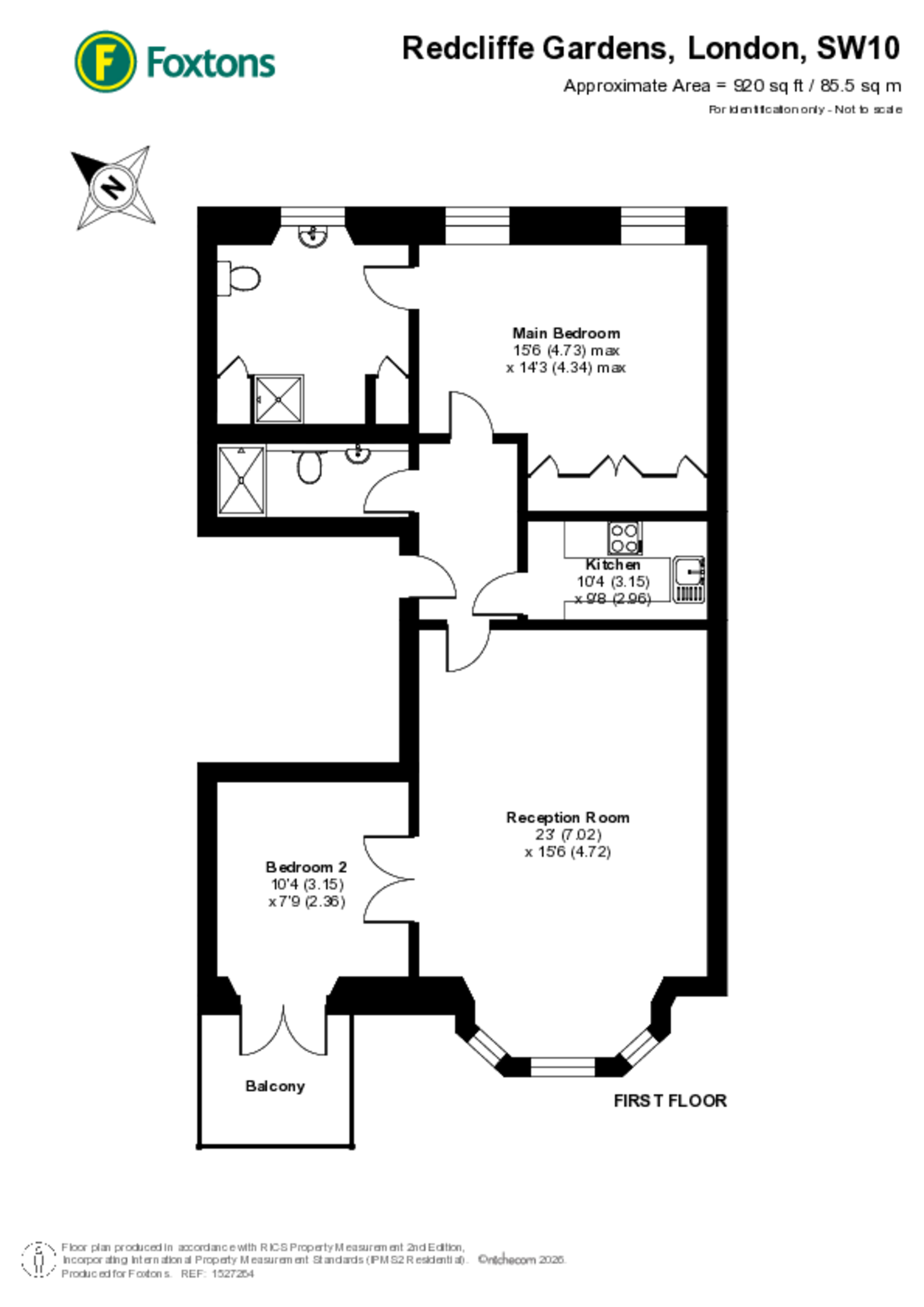 Redcliffe Gardens, London, Chelsea floorplan