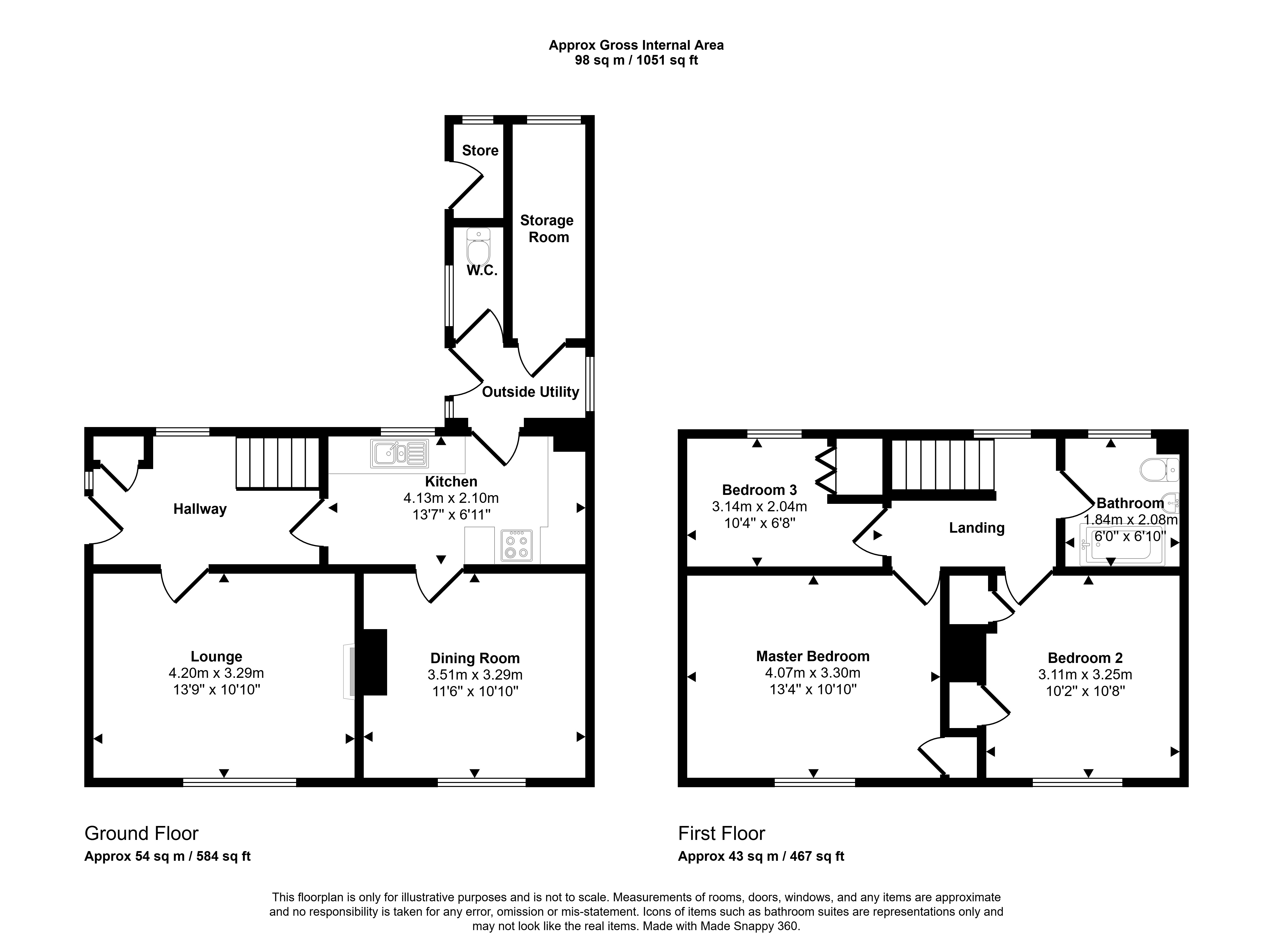 56, Havannah Crescent, Newcastle upon Tyne floorplan