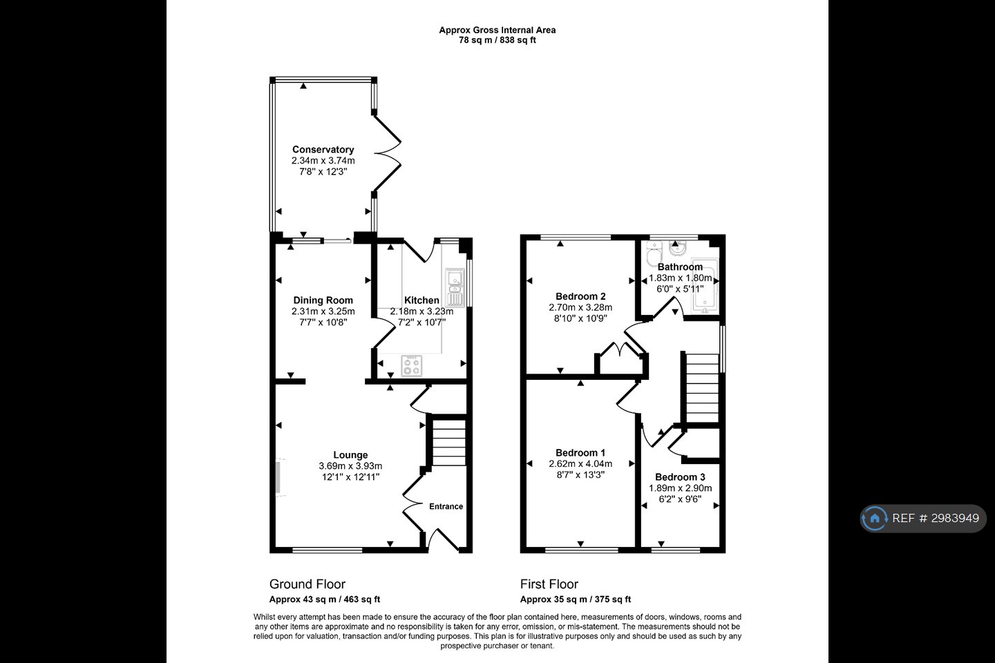 Larchdale Close, Whitby, Ellesmere Port floorplan