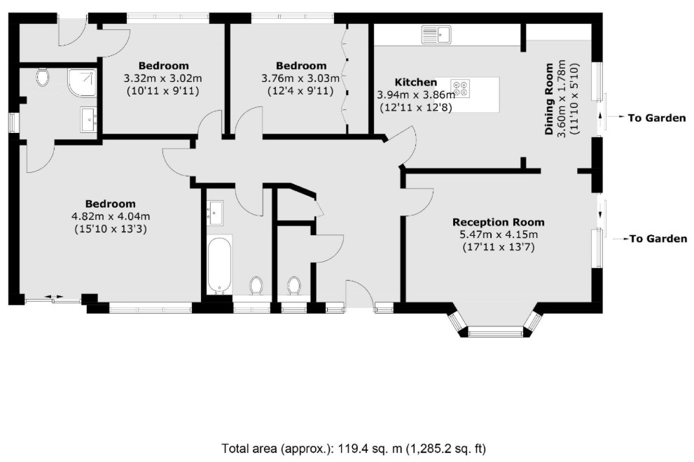 1, Four Wents, Cobham floorplan