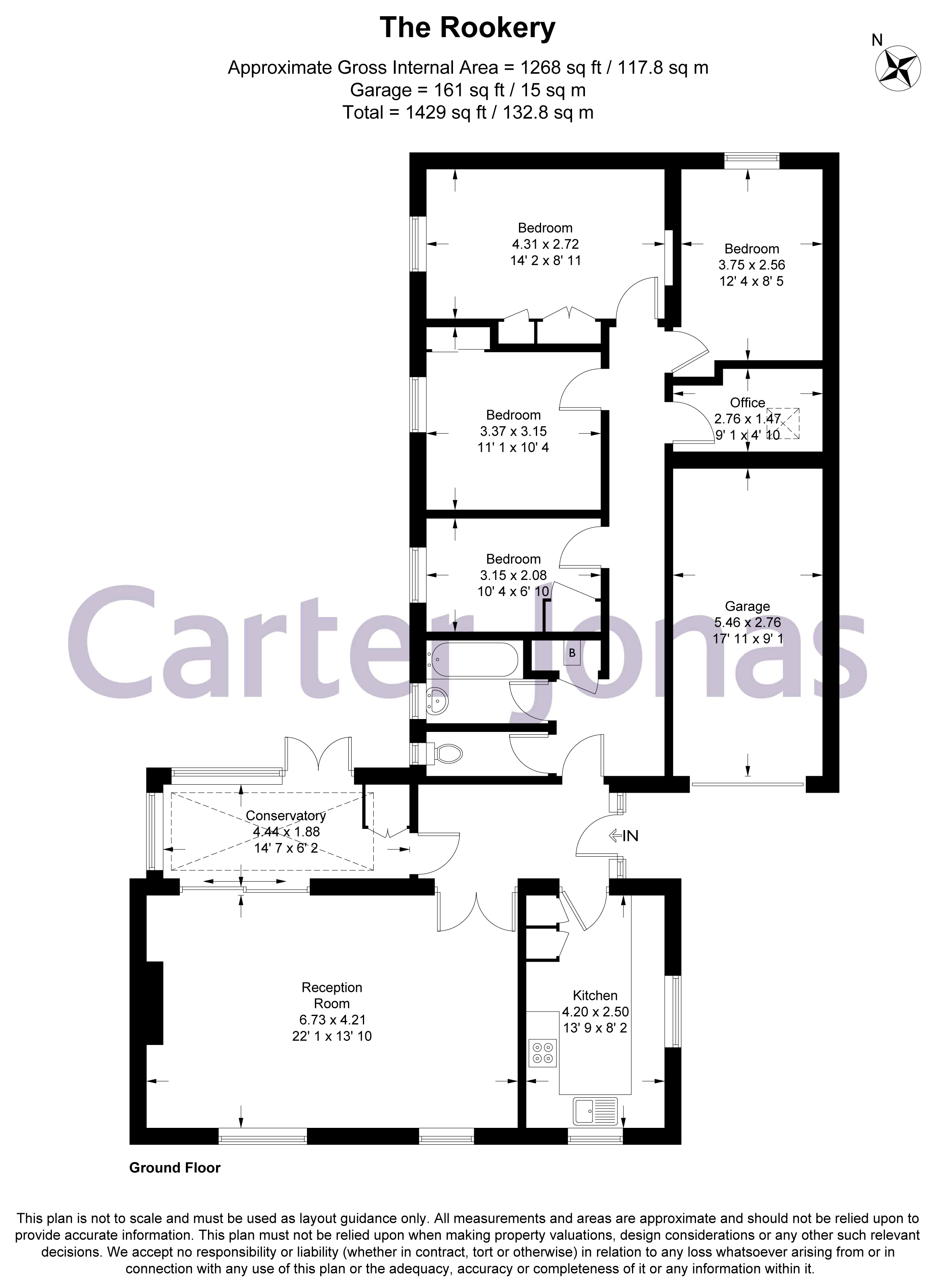43, The Rookery, Cambridge floorplan